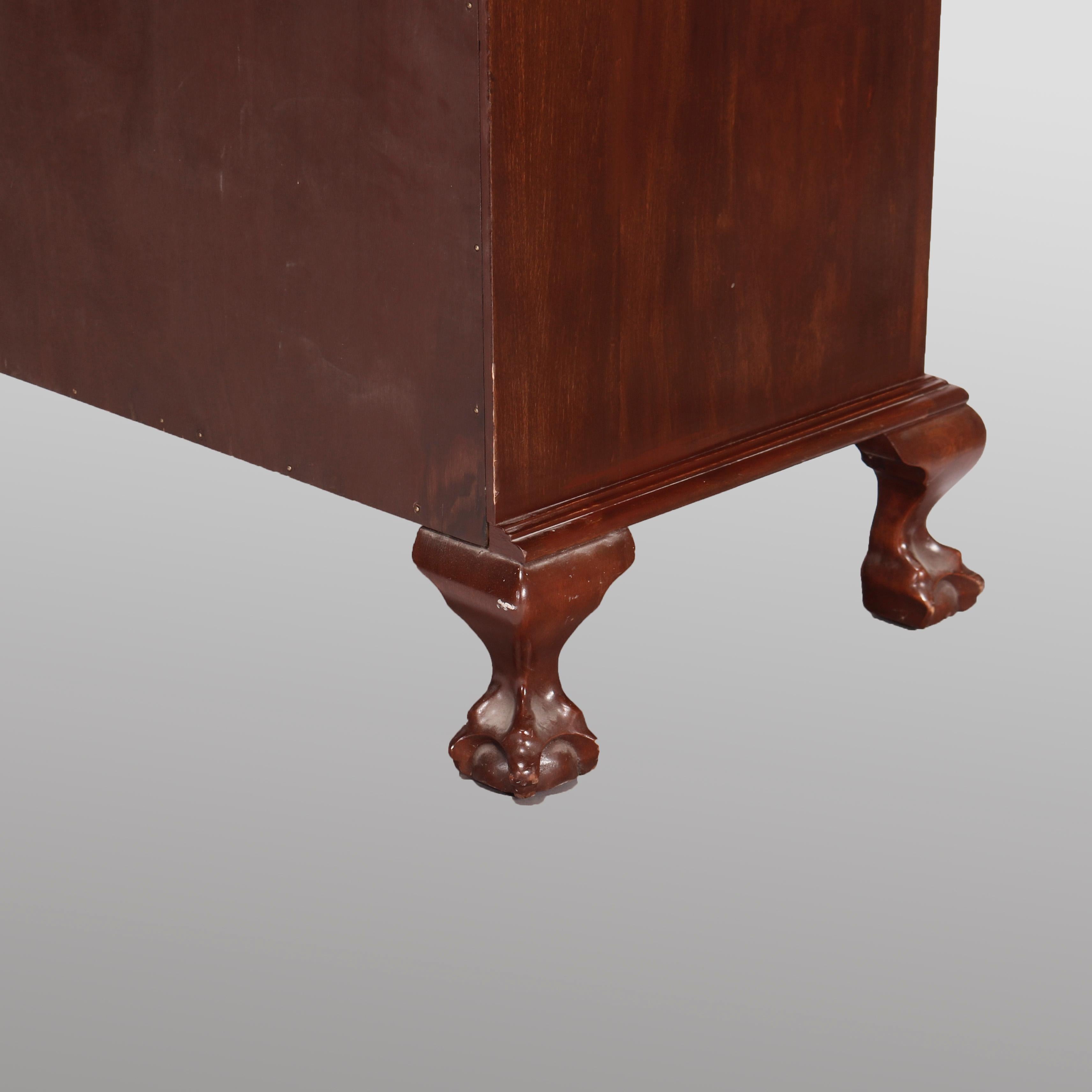 Antique Mahogany Governor Winthrop Secretary Desk Circa 1940 12