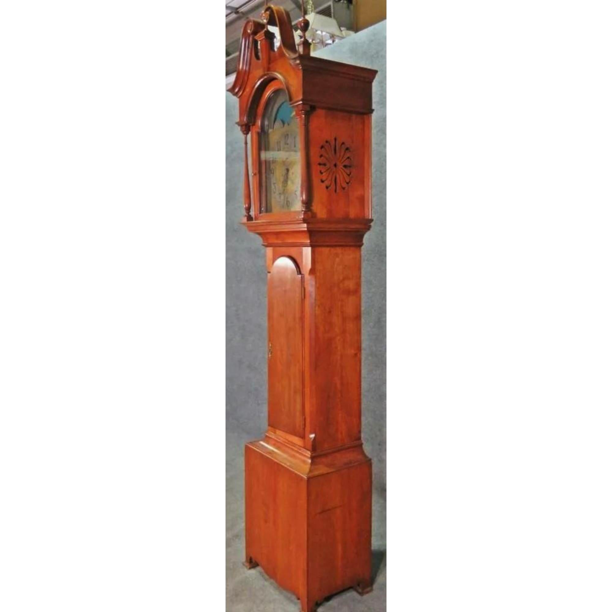 Antique Mahogany grandfather longcase clock

Additional information: 
Materials: Mahogany
Color: Brown
Period: 19th century
Styles: Federal
Item type: Vintage, antique or pre-owned
Dimensions: 22