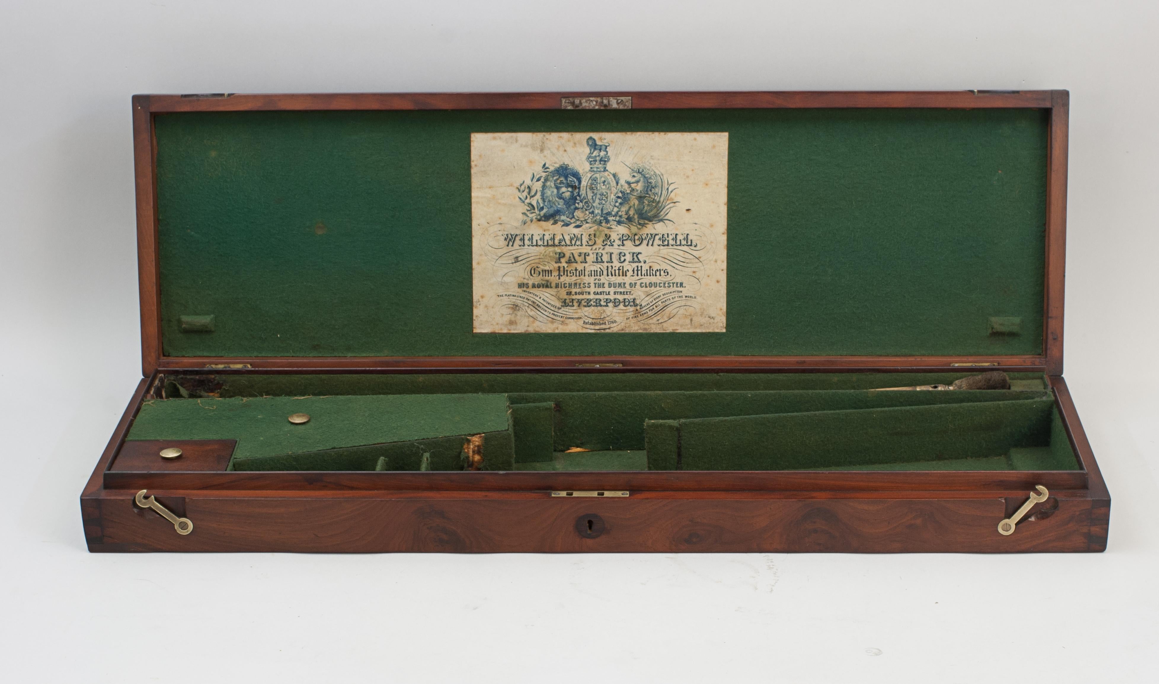 Antique Mahogany Gun Case For Sale 3