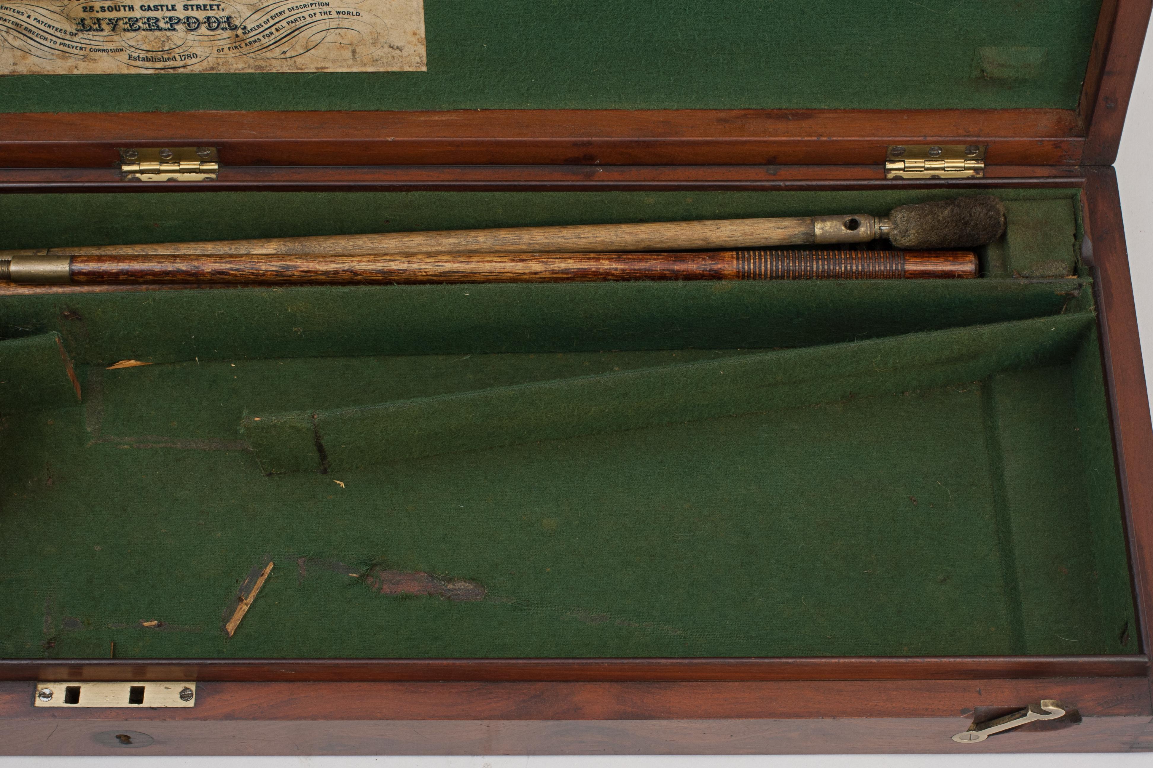 Antique Mahogany Gun Case For Sale 4