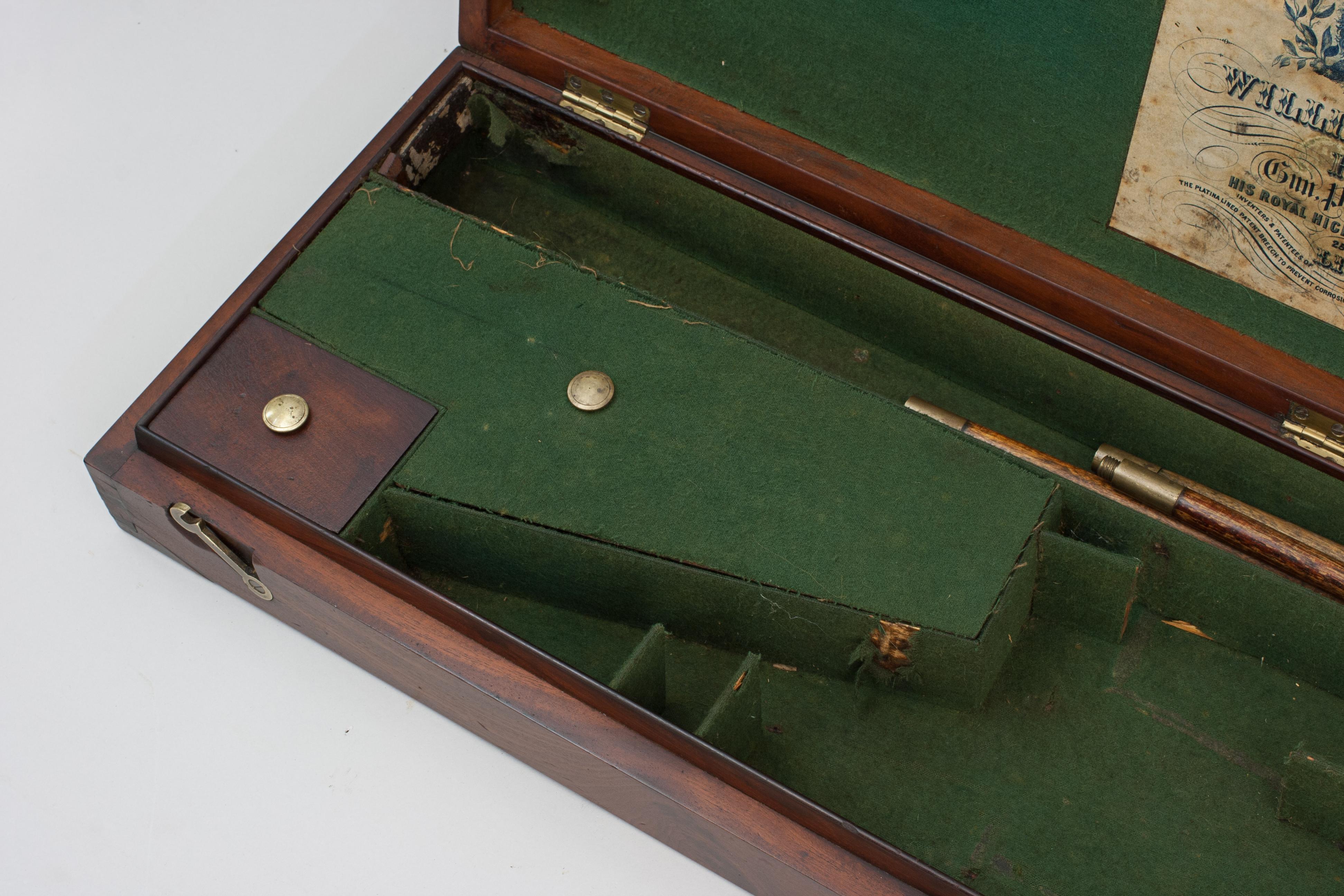 Antique Mahogany Gun Case For Sale 5