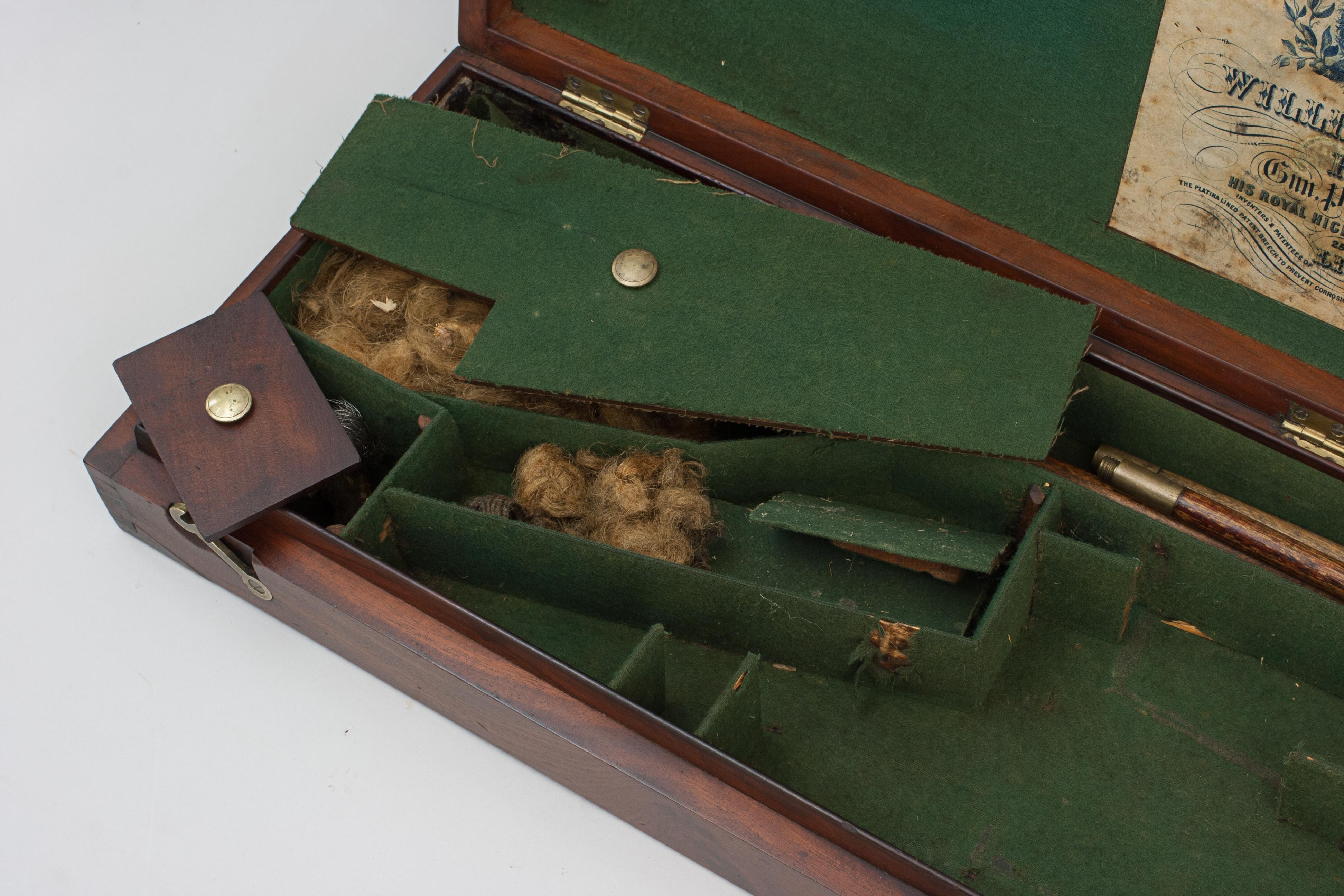 Antique Mahogany Gun Case For Sale 6