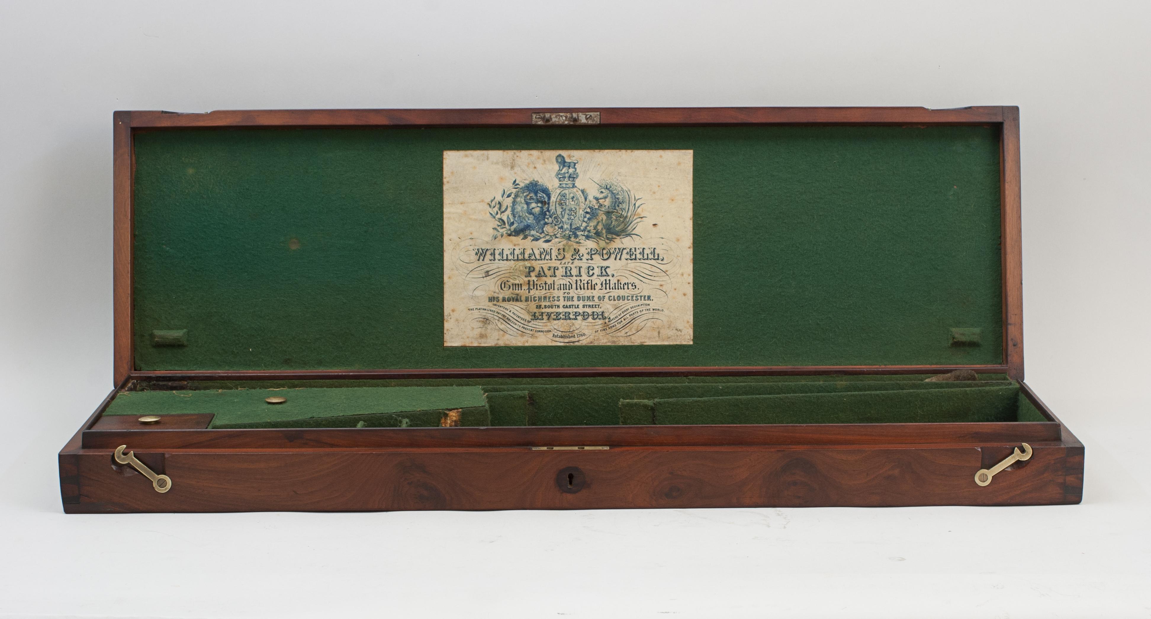 Antique Mahogany Gun Case For Sale 7