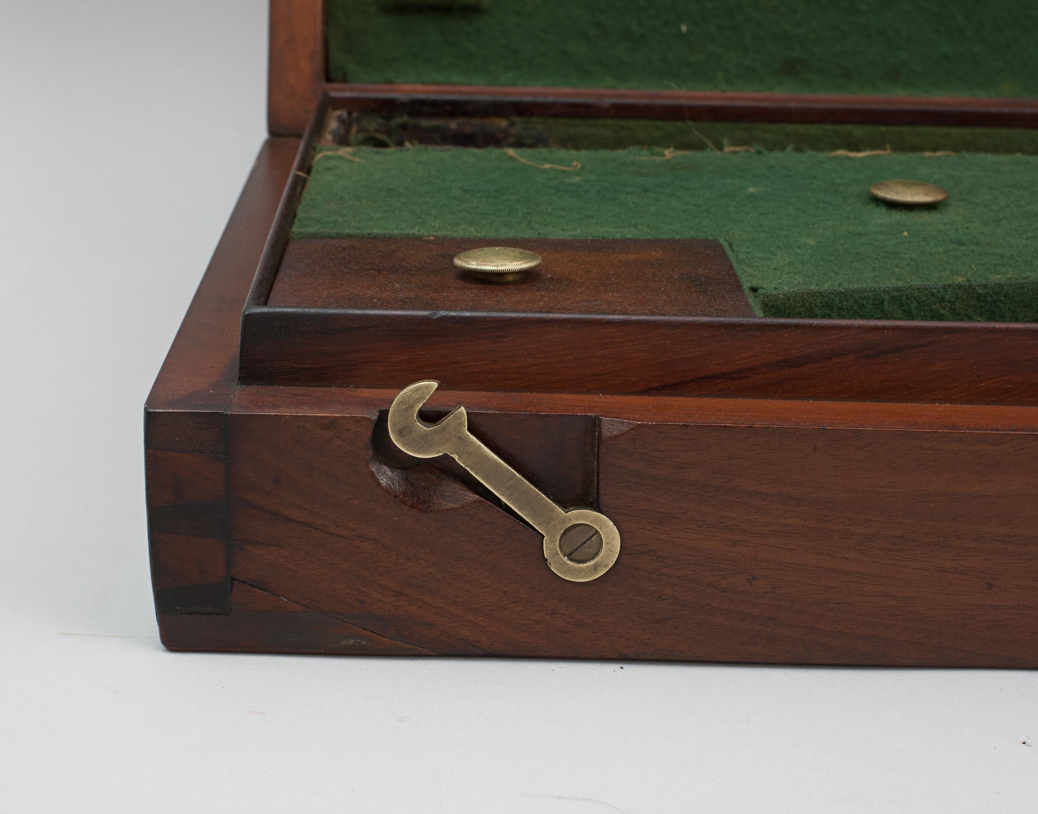 British Antique Mahogany Gun Case For Sale