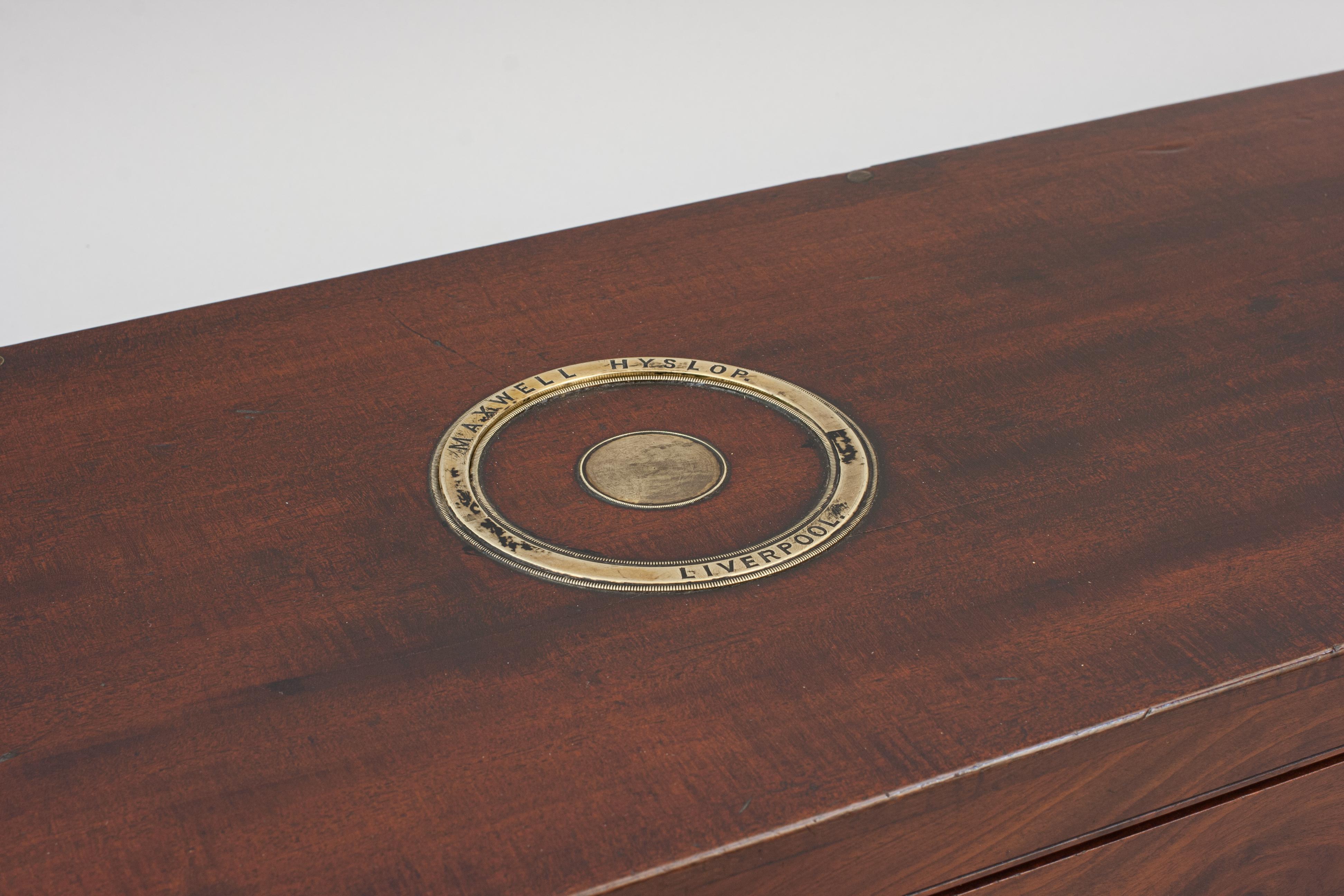 Wood Antique Mahogany Gun Case For Sale