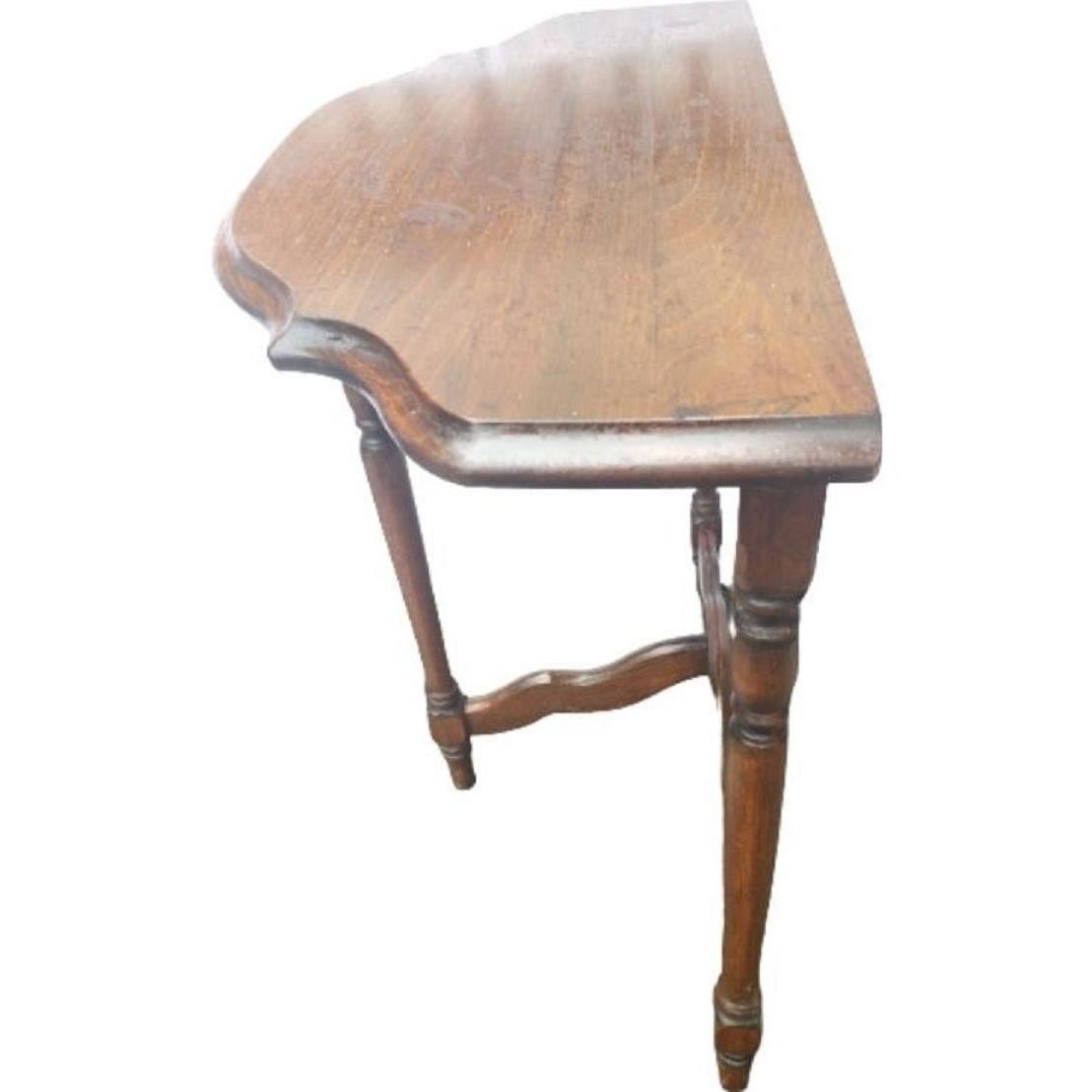 American Antique Mahogany Hall Console Lamp Table For Sale