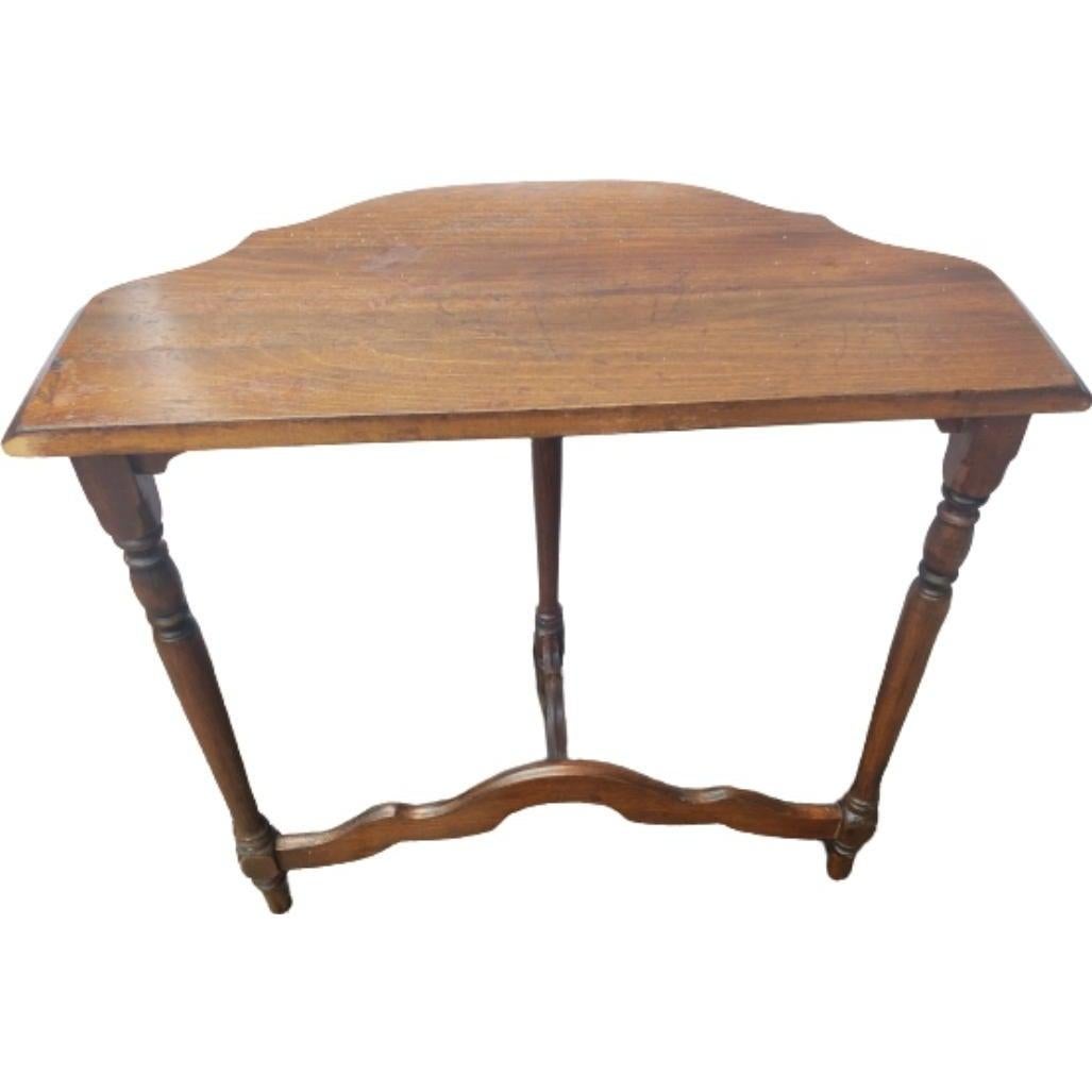 Antique Mahogany Hall Console Lamp Table In Good Condition For Sale In Germantown, MD
