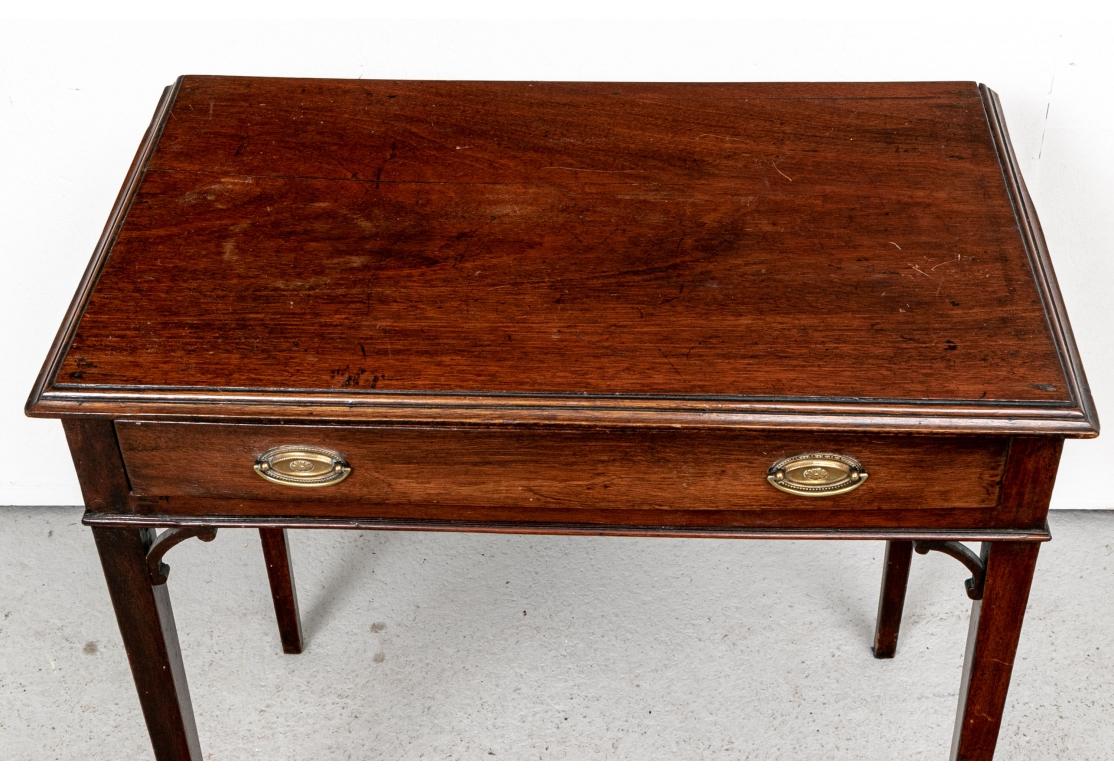 Antique Mahogany Hall Table In Fair Condition For Sale In Bridgeport, CT