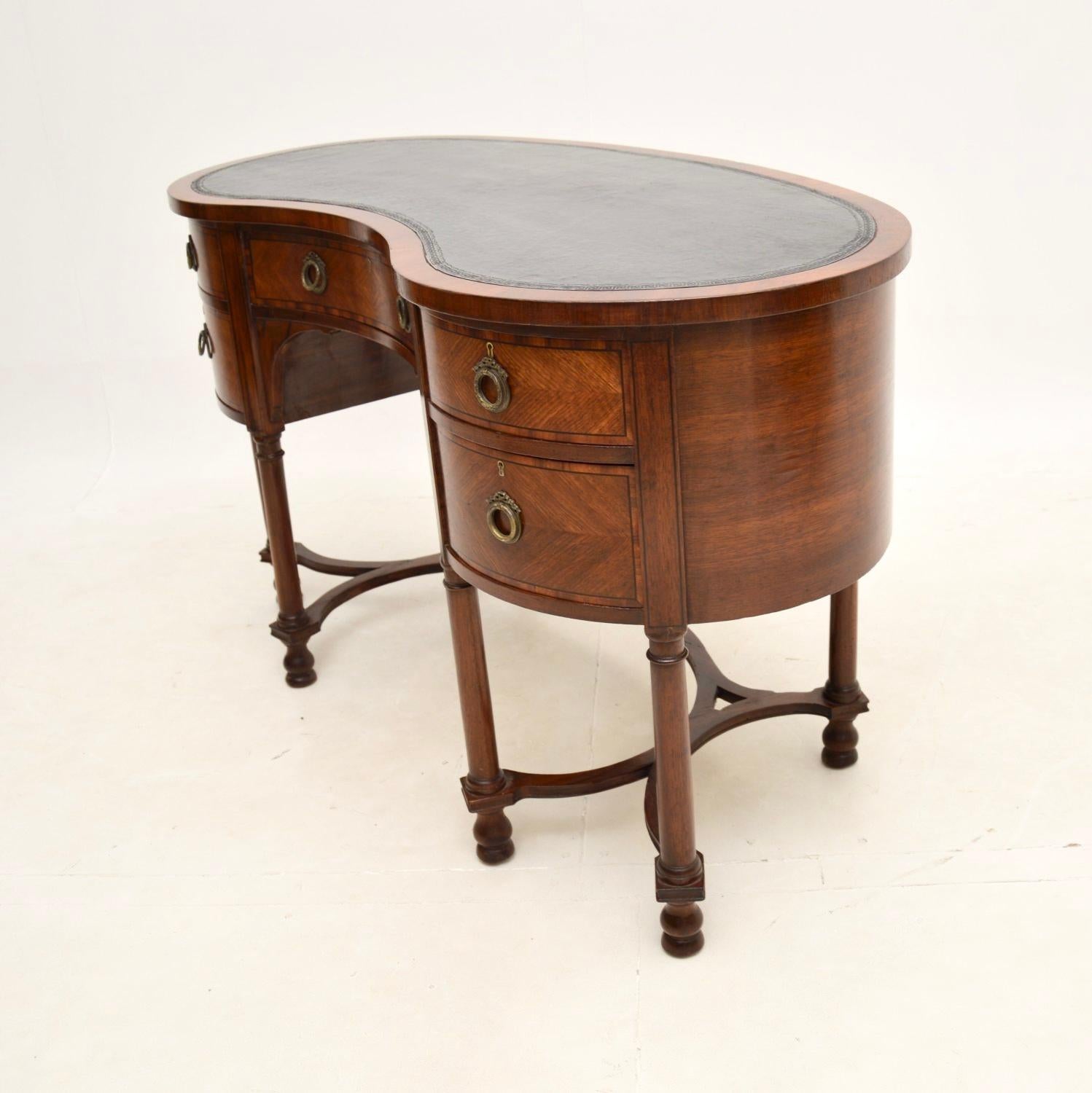antique kidney shaped desk