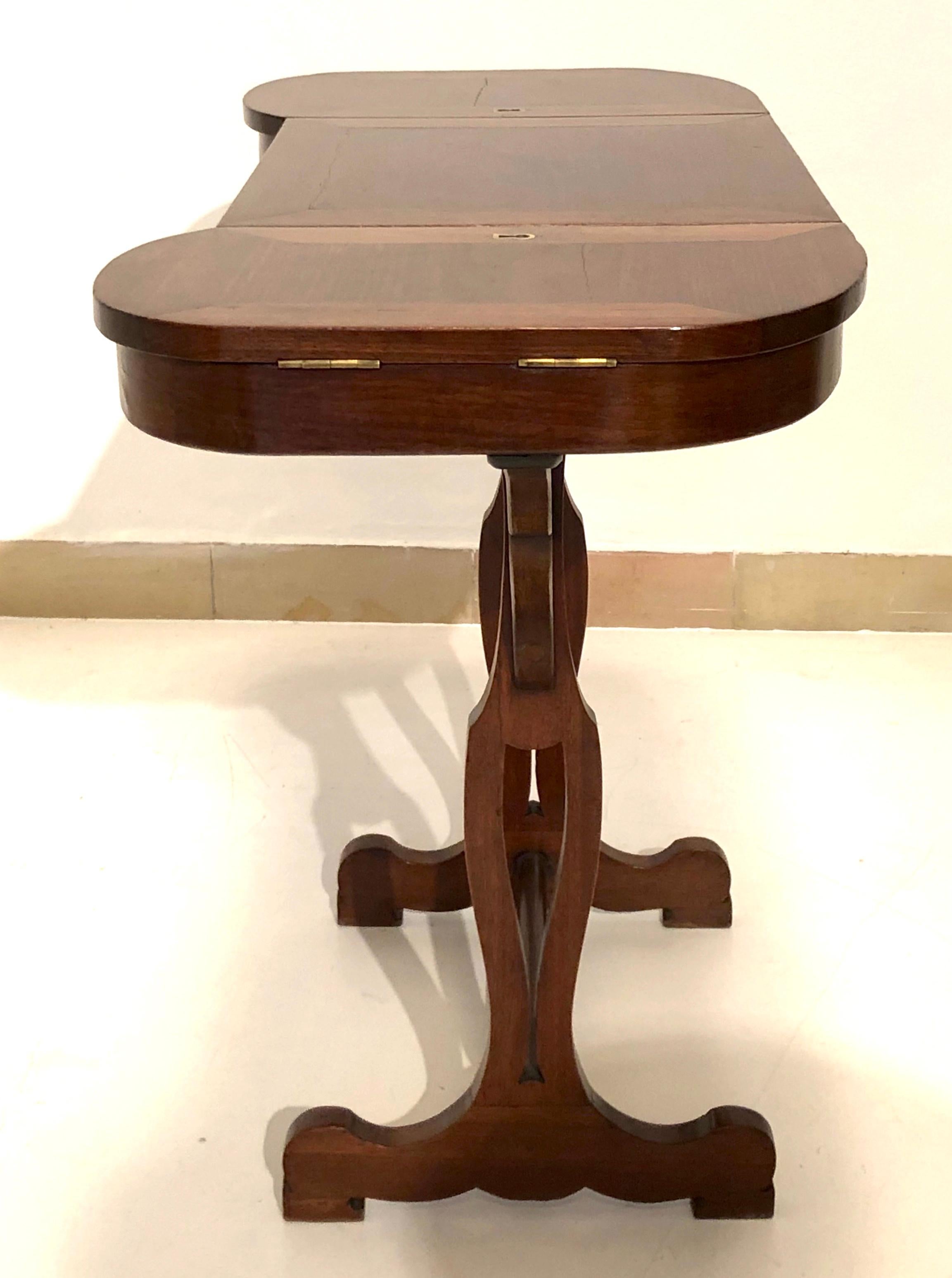 Antike Mahagoni Damen Schreibtisch Tisch Frankreich (Belle Époque) im Angebot