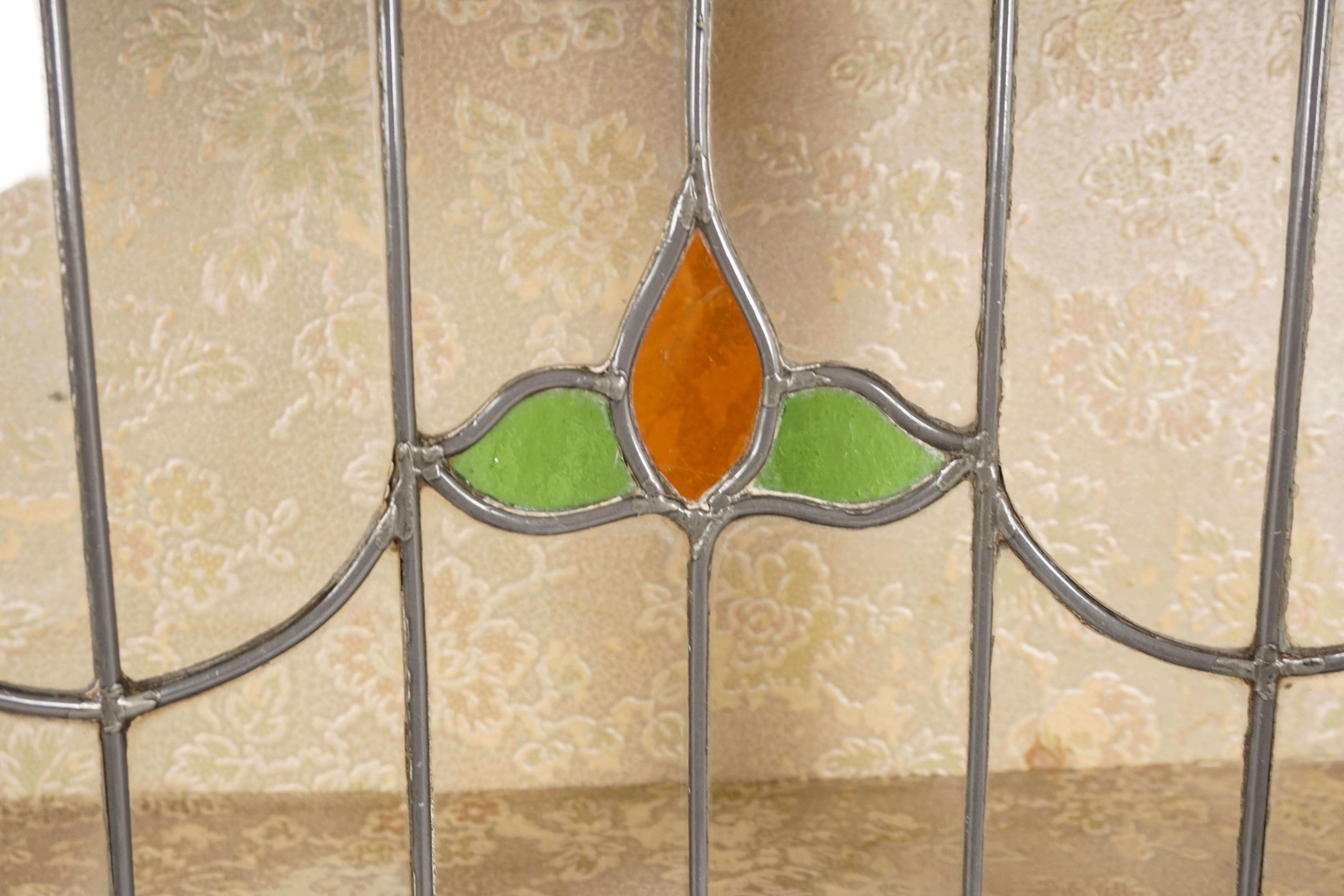 leaded glass cabinet