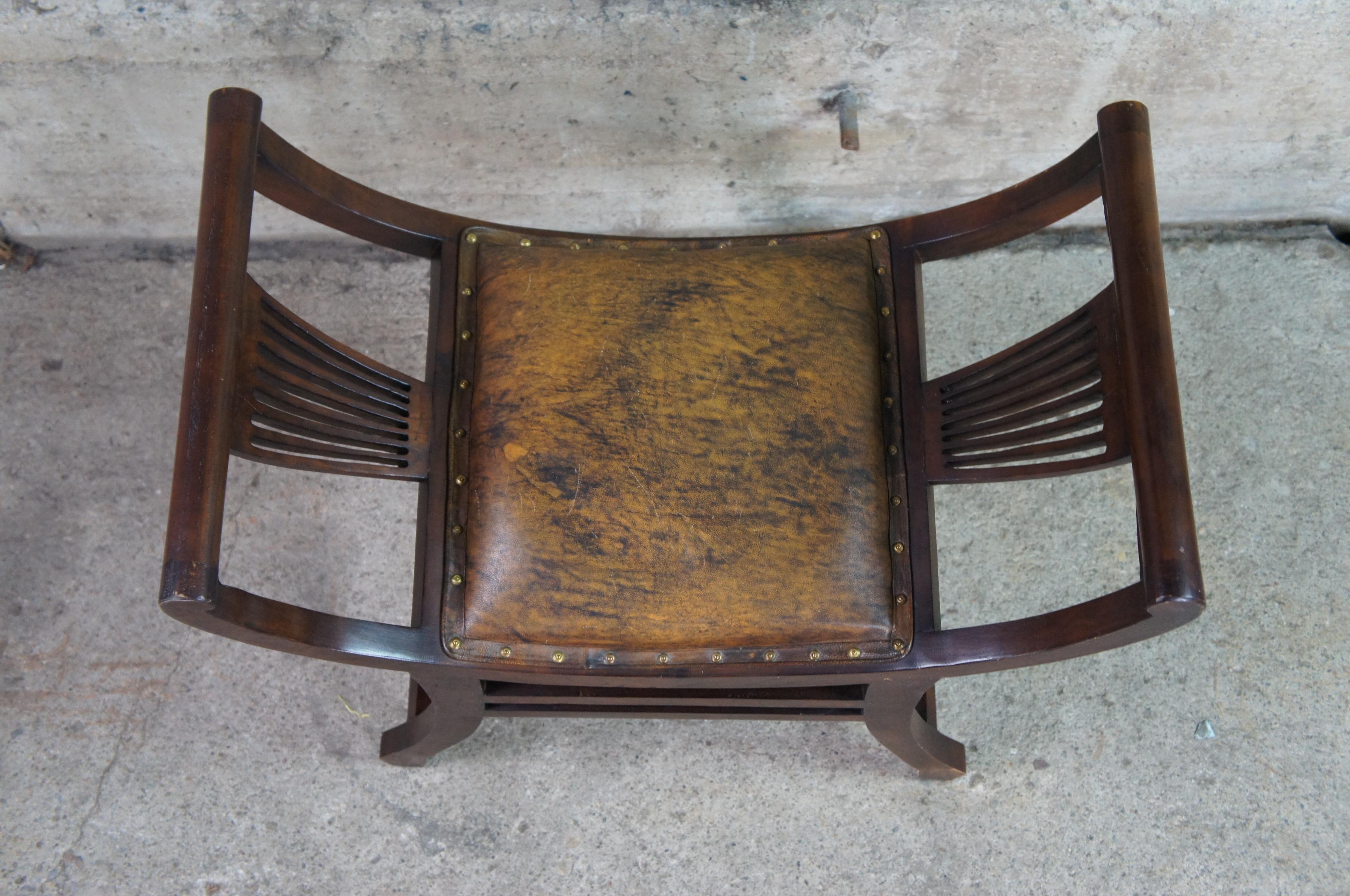 antique saddle stool