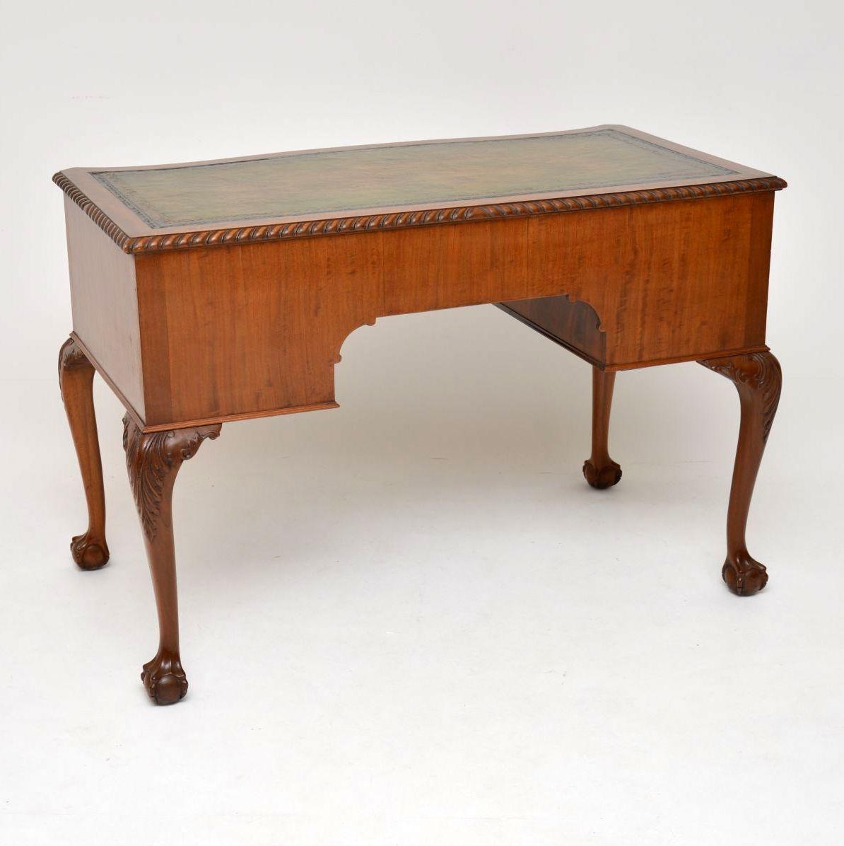 Antique Mahogany Leather Top Desk 5