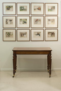 Antique Mahogany Library Table Or Desk, Attributed To Gillows.