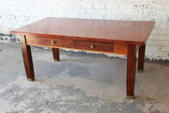 Antique Mahogany Library Table, circa 1900