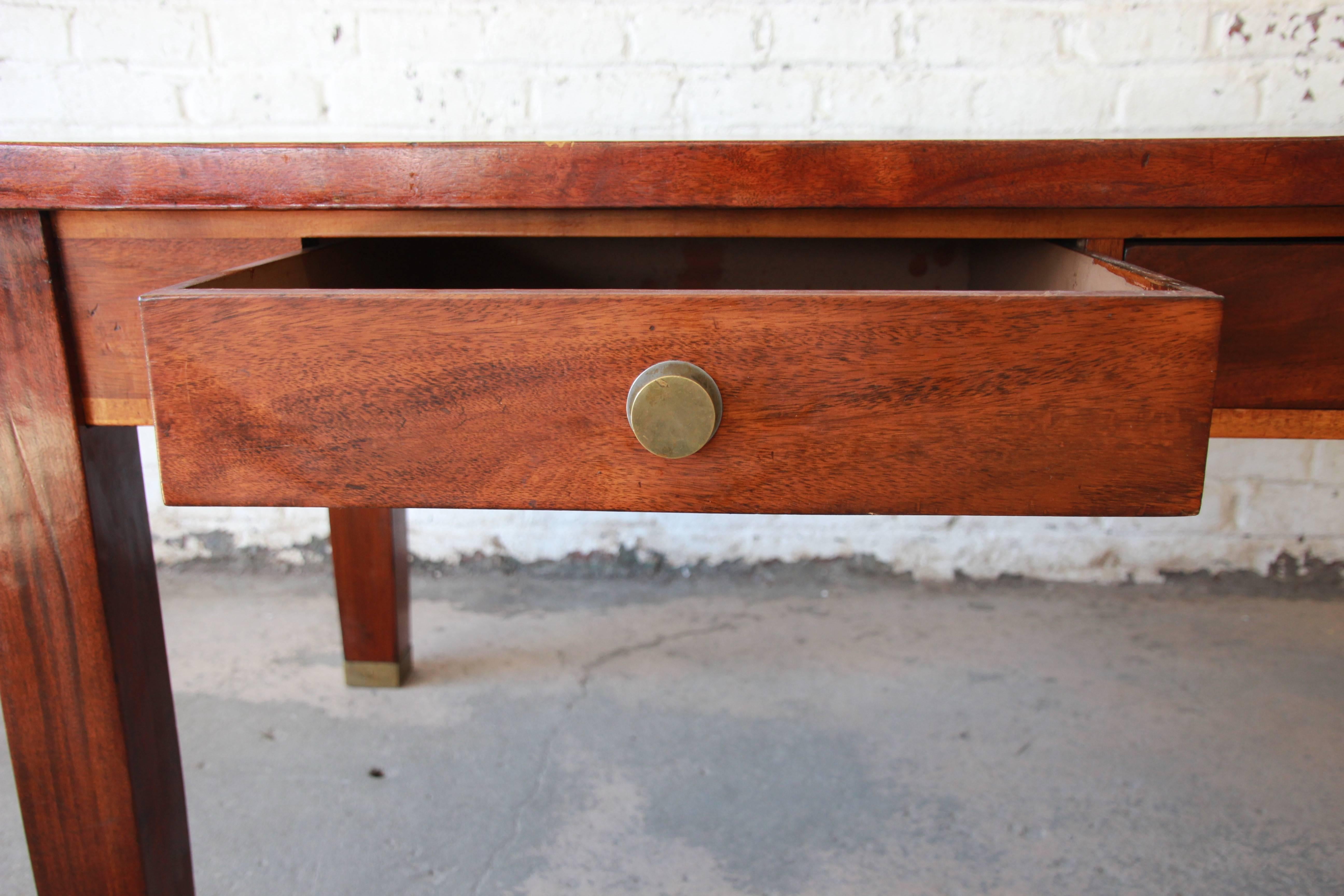 Arts and Crafts Antique Mahogany Library Table, circa 1900