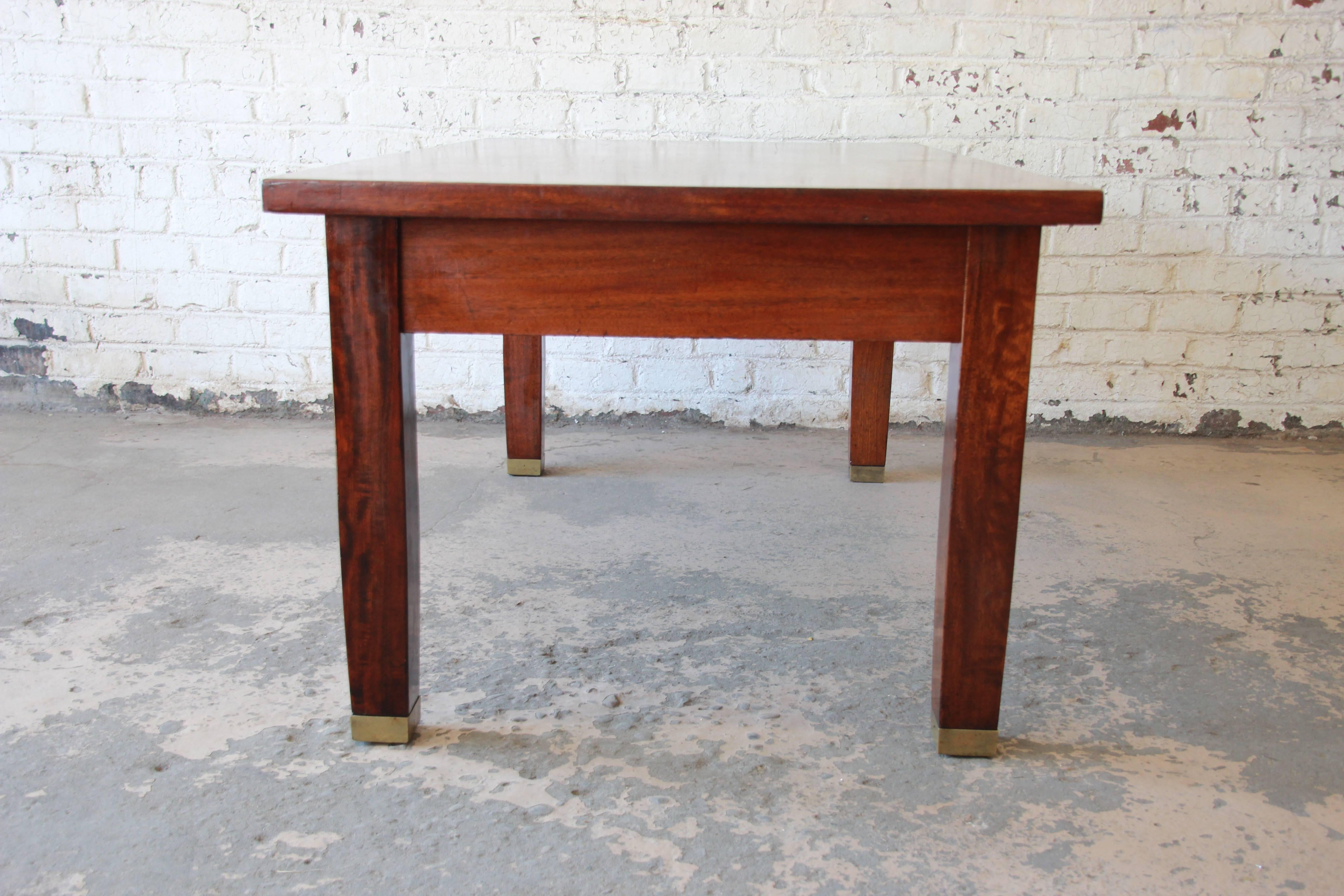 20th Century Antique Mahogany Library Table, circa 1900