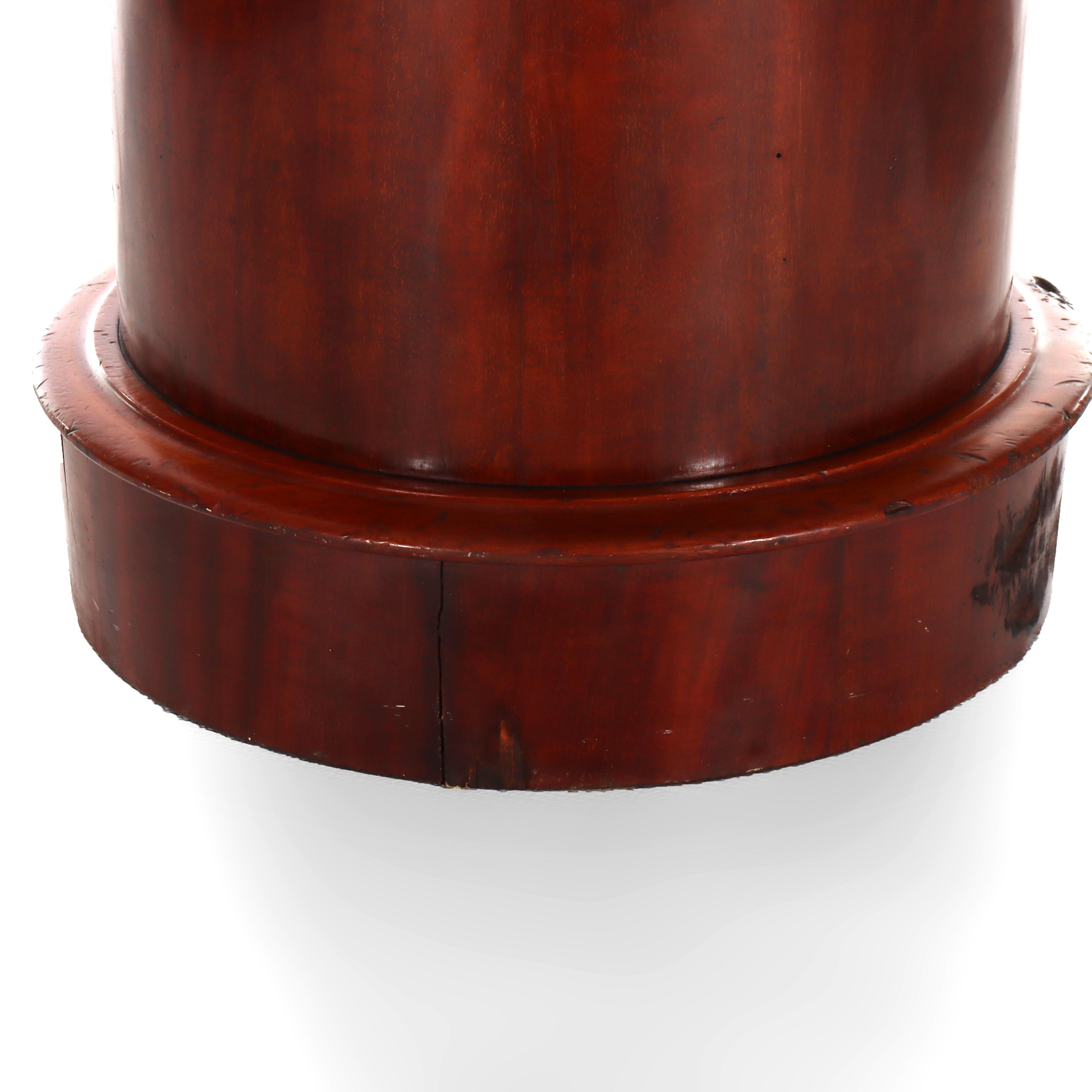 Antique Mahogany Marble Top Cellarette C1890 im Angebot 6