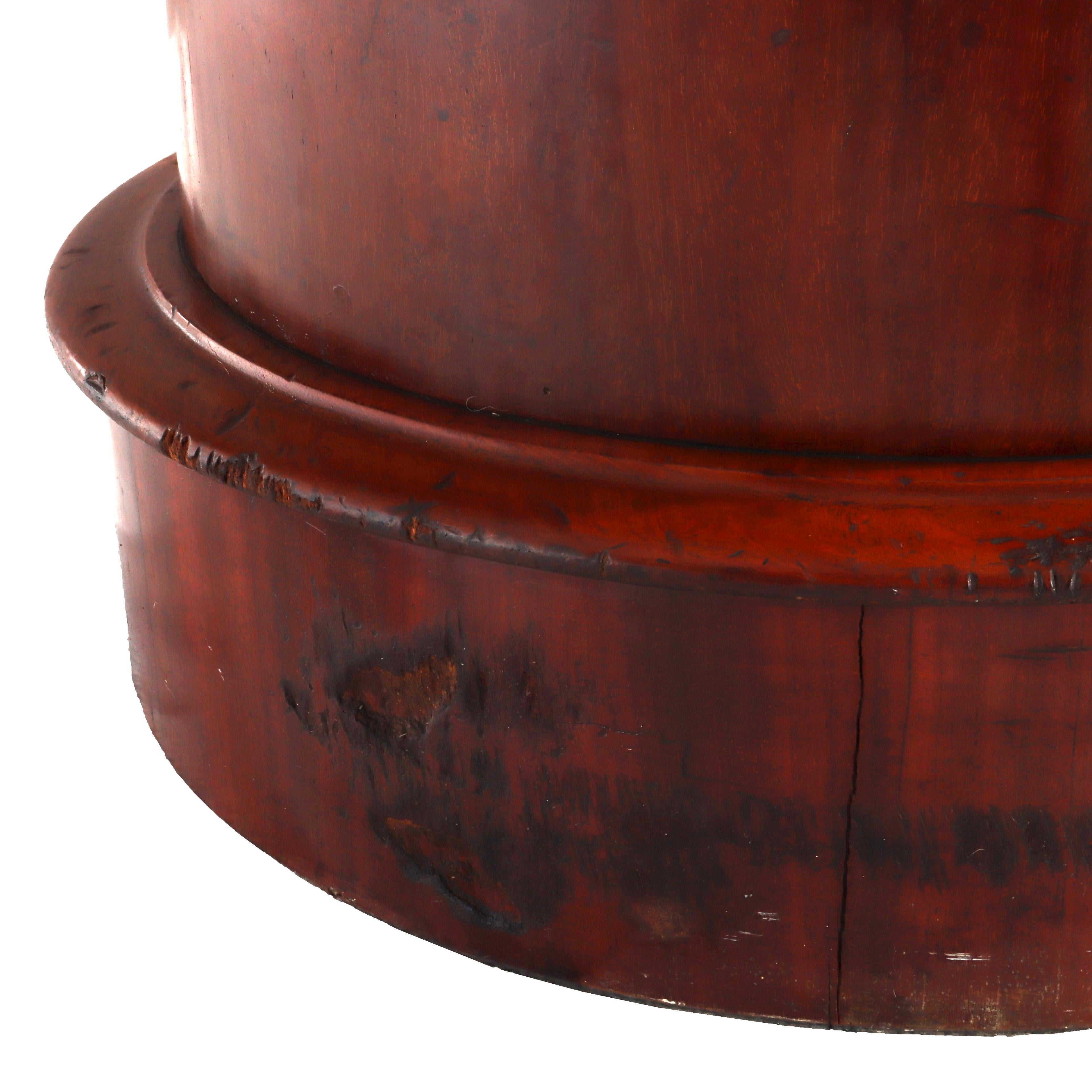 Antique Mahogany Marble Top Cellarette C1890 im Angebot 3