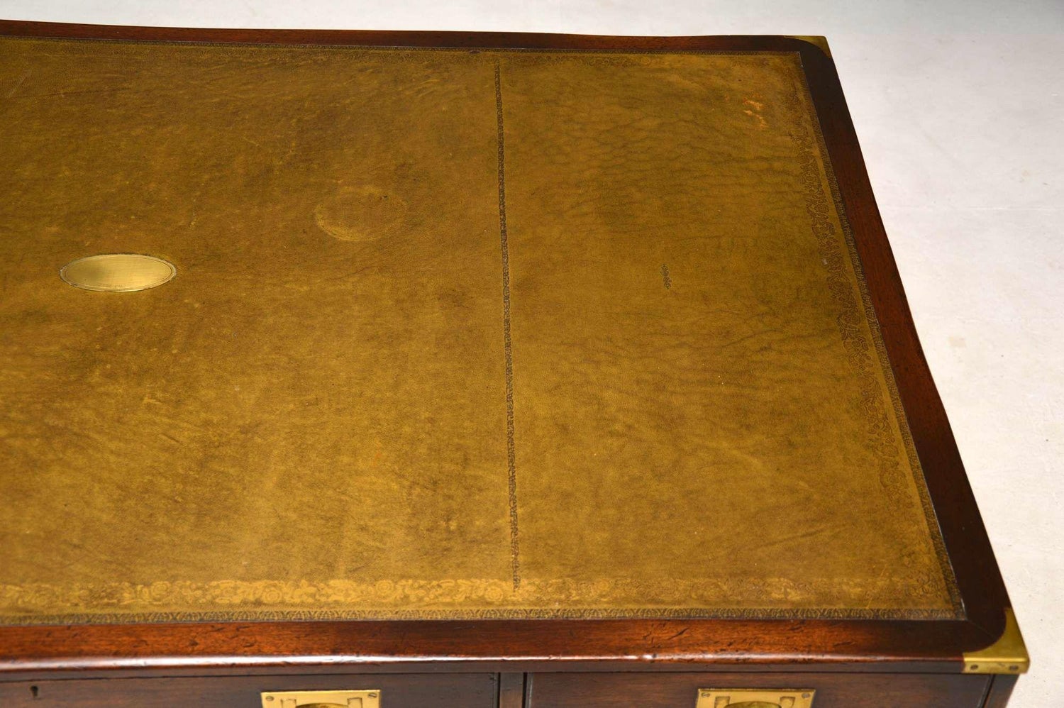 Antique Mahogany Military Campaign Partners Desk At 1stdibs