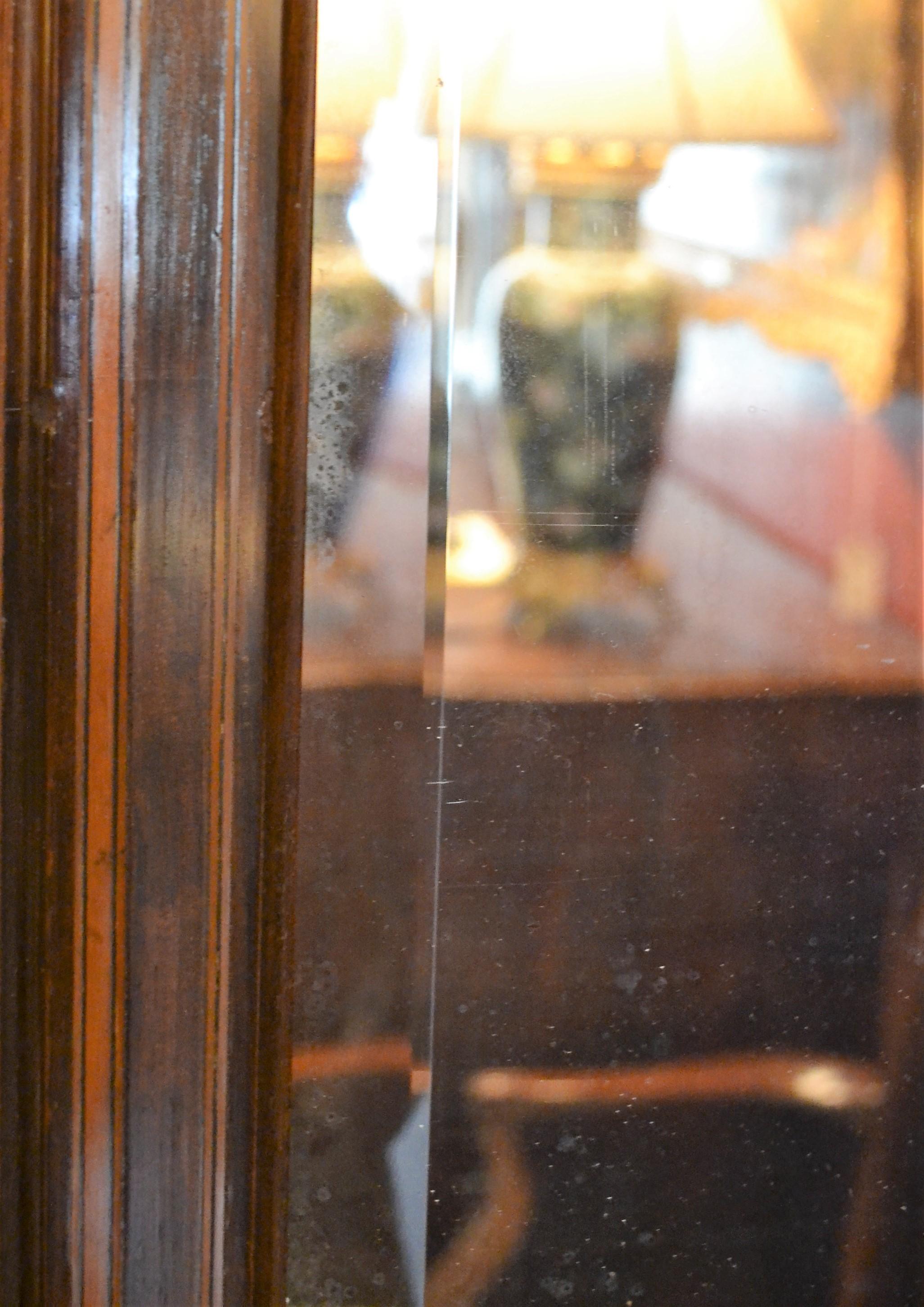 English Antique Mahogany Mirror