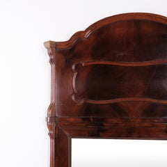 Antique Mahogany Mirror from the 1880s
