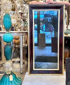Antique Mahogany Mirror with Gilt Details