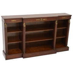 Vintage Mahogany Neoclassical Style Bookcase