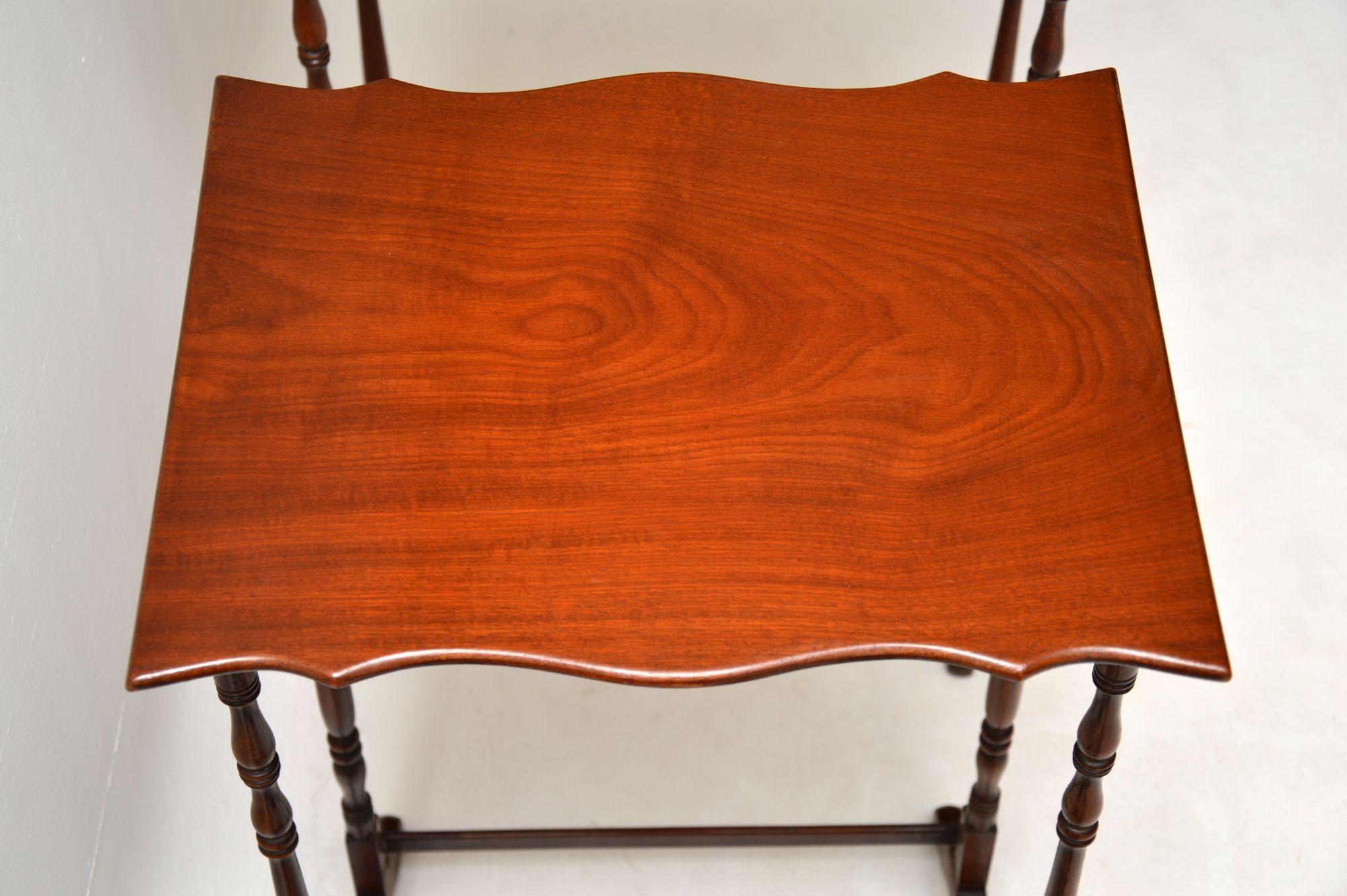 Antique Mahogany Nest of Four Tables 4