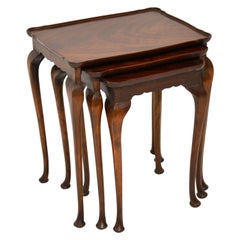 Antique Mahogany Nest of Three Tables