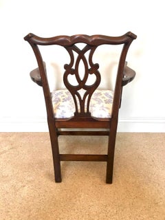 Antique Mahogany Open Arm Desk Chair