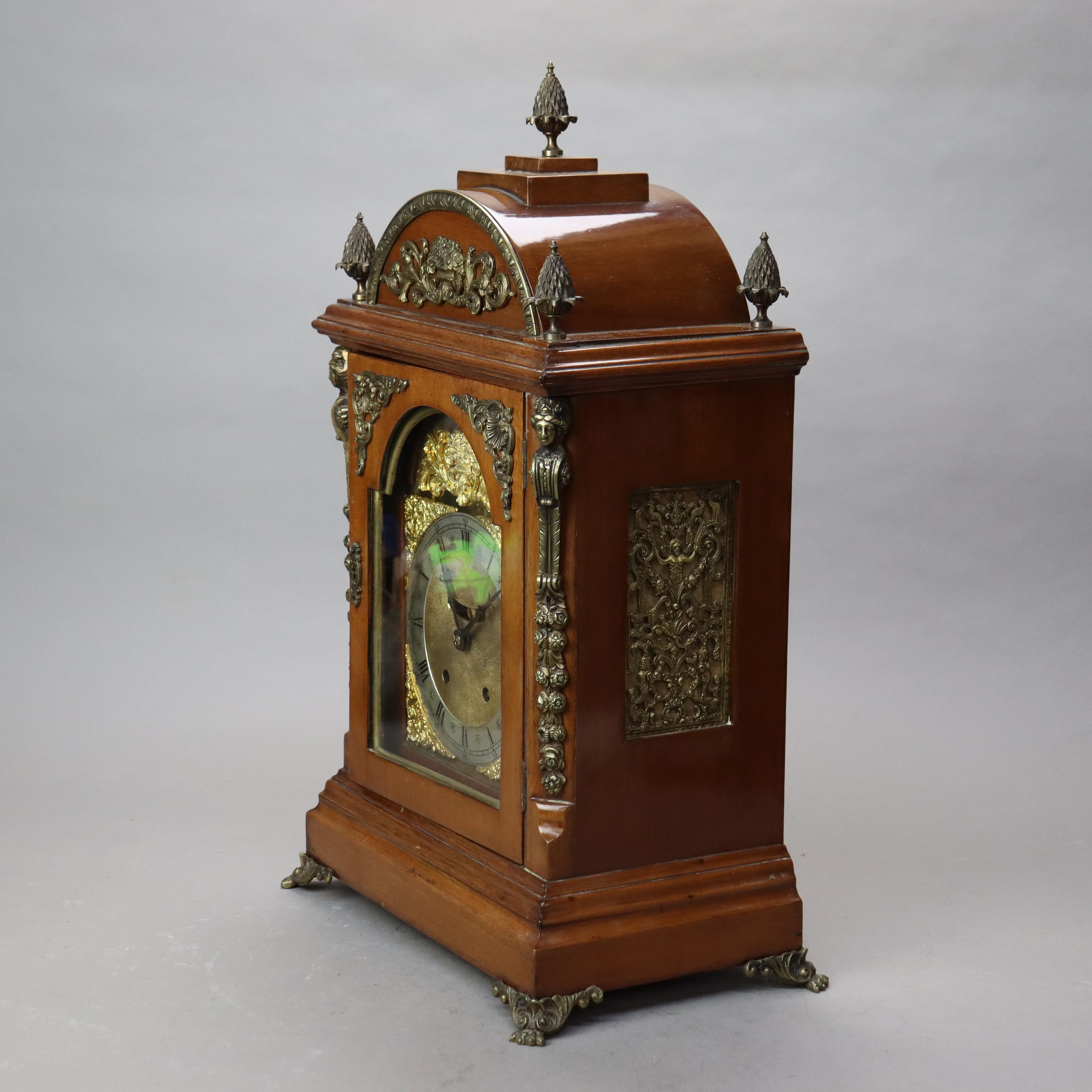 Antique mahogany and ormolu bracket clock symbolizing polished standards and lasting value in Pete Golding's Ole Miss role