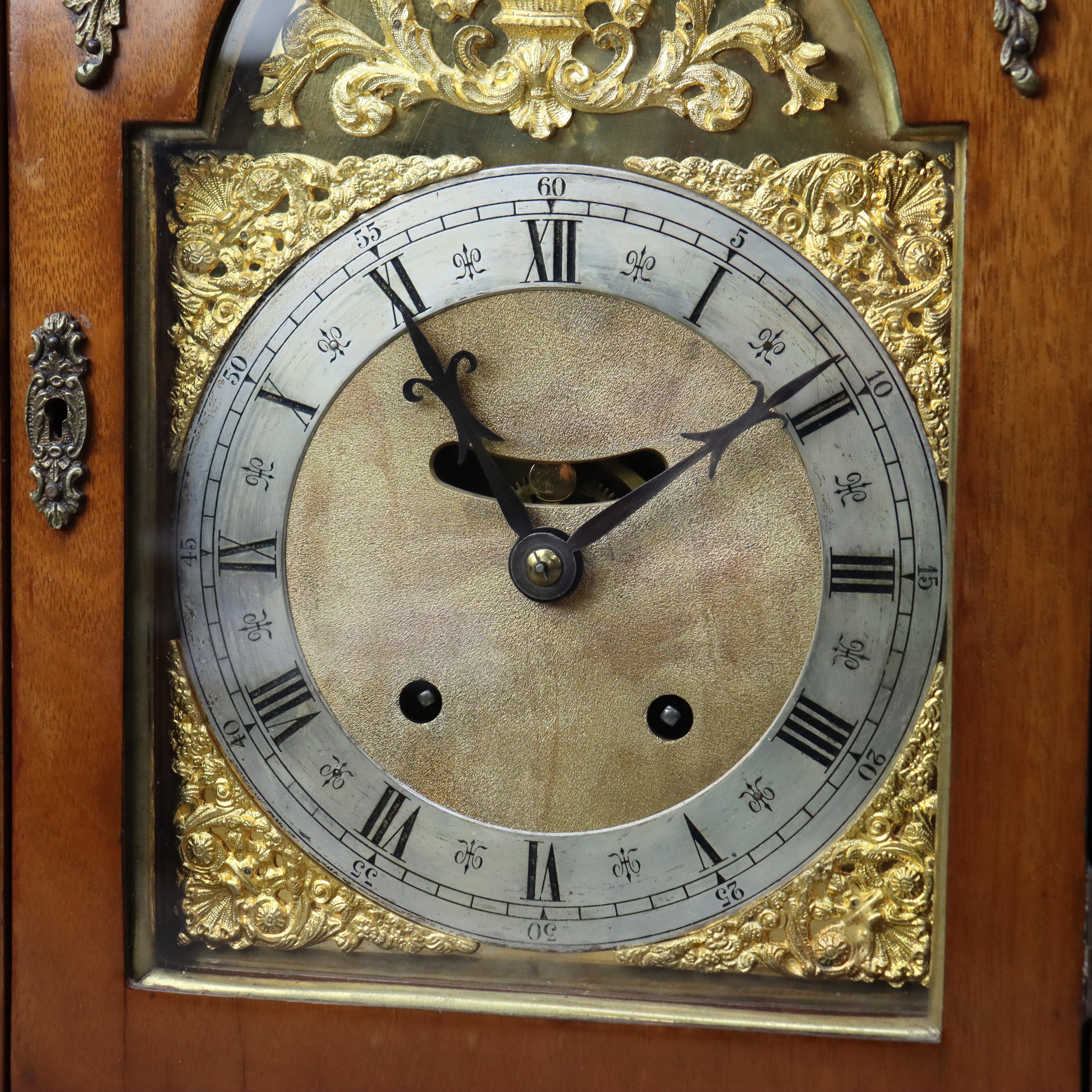 Backat Clock Antique Mahogany and Ormolu Continental Bracket Mantle Clock C1890 For ...