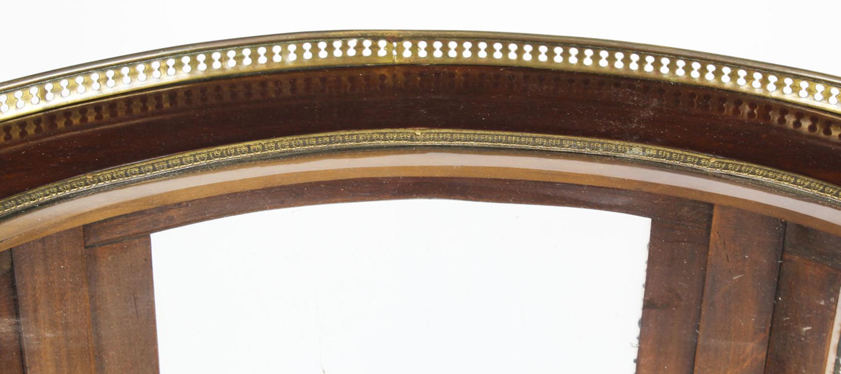 Antique Mahogany Ormolu Mounted Bijouterie Display Cabinet, 19th Century 1
