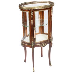 Used Mahogany Ormolu Mounted Bijouterie Display Cabinet, 19th Century