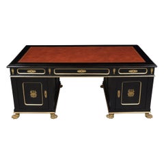 Antique Mahogany Partners Desk