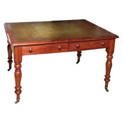 Antique Mahogany Partners Writing Table