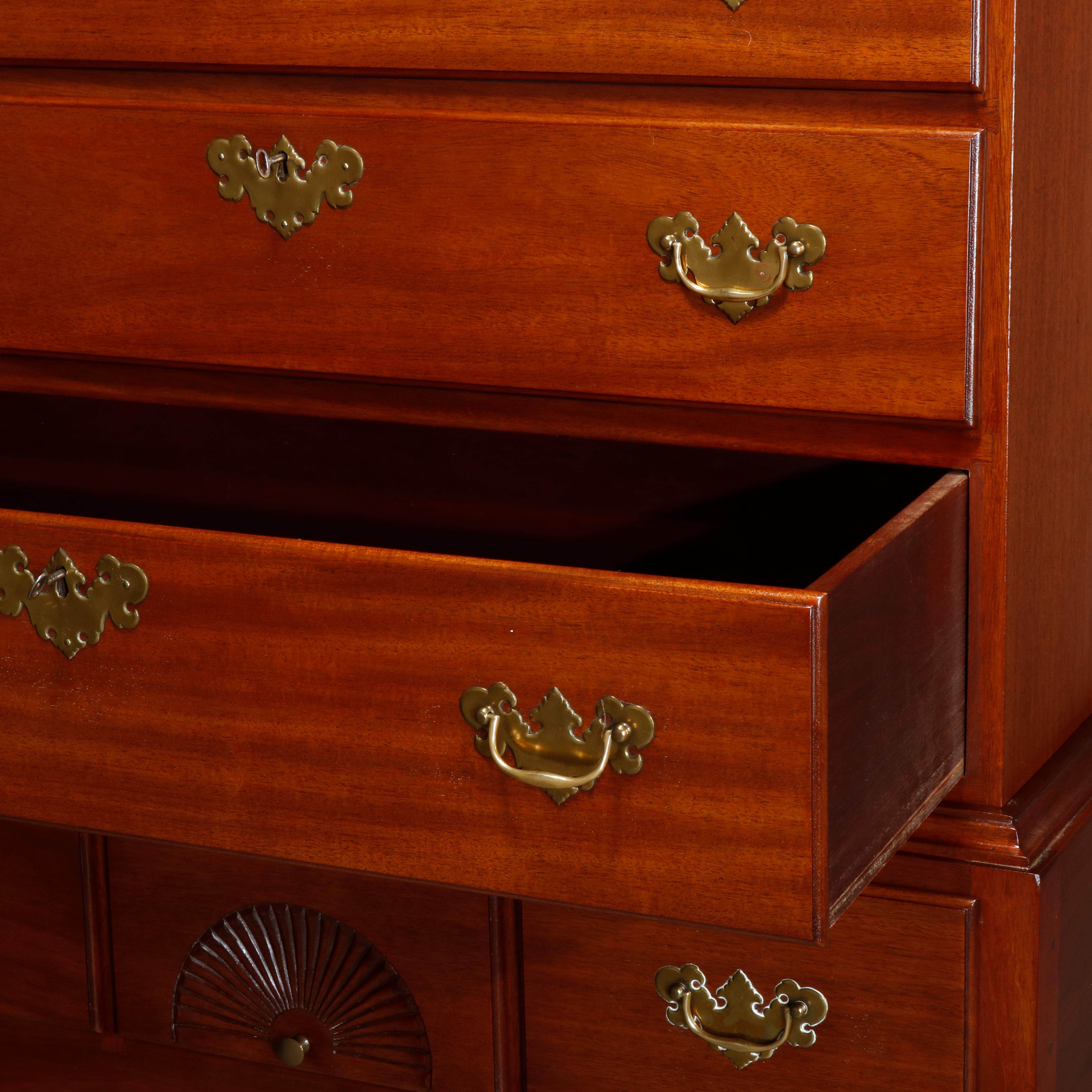 Antique Mahogany Queen Anne Tall Chest on Chest by Copenhaver's Furniture 3