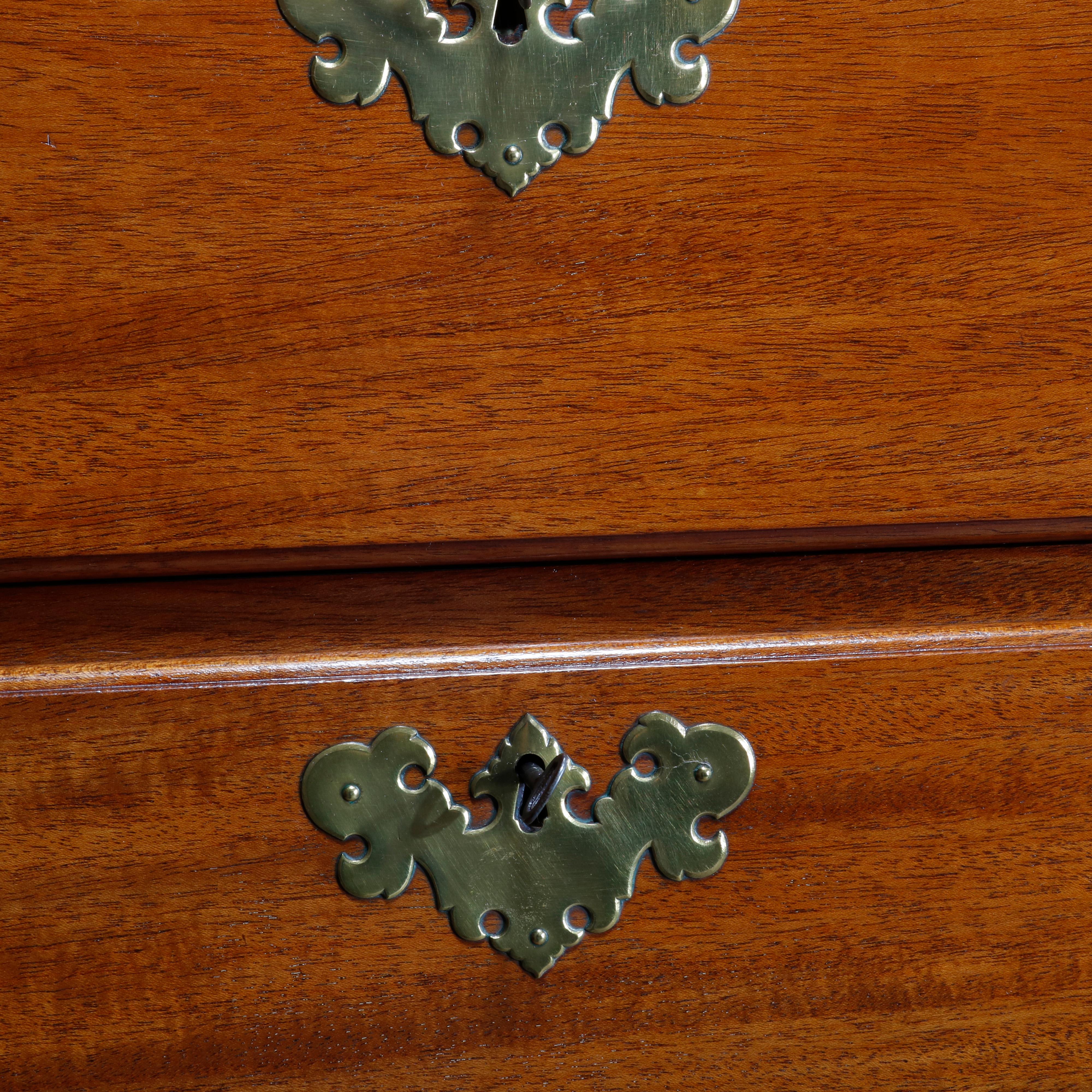 20th Century Antique Mahogany Queen Anne Tall Chest on Chest by Copenhaver's Furniture