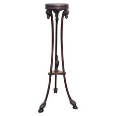 Antique Mahogany Regency Design Torchere, Plant Stand