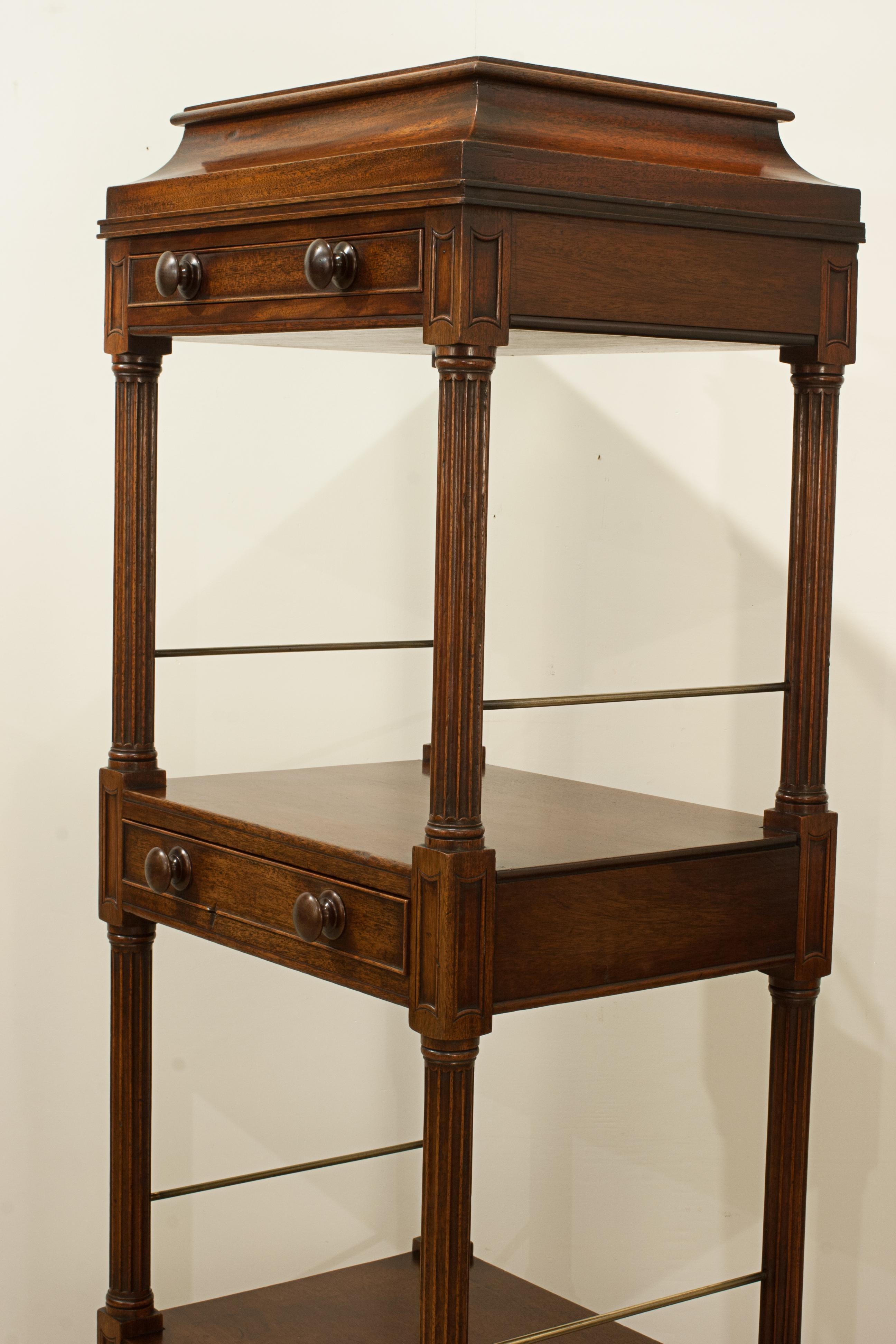 Antique Mahogany Regency Etagere, What Not For Sale 9