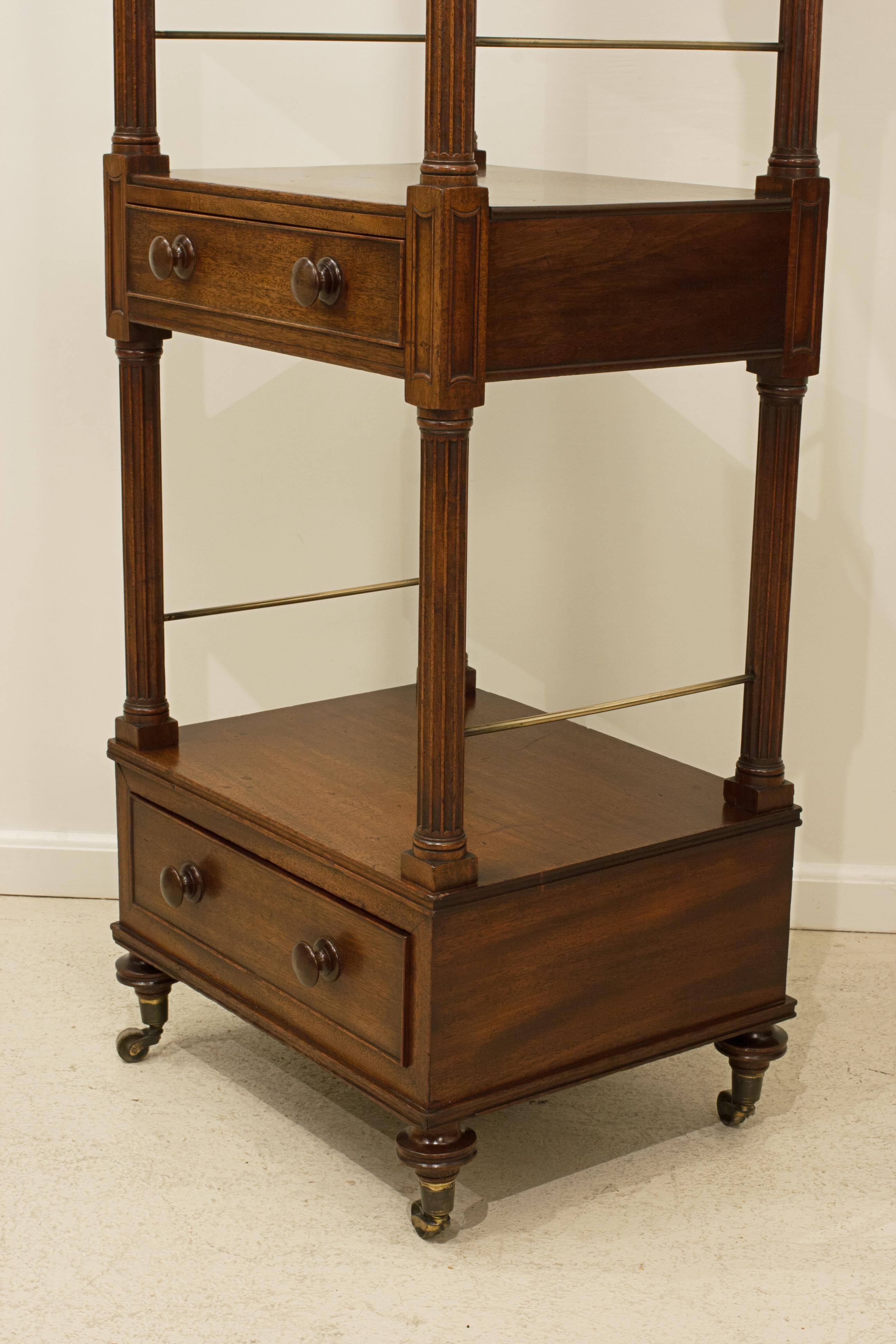 Antique Mahogany Regency Etagere, What Not For Sale 11