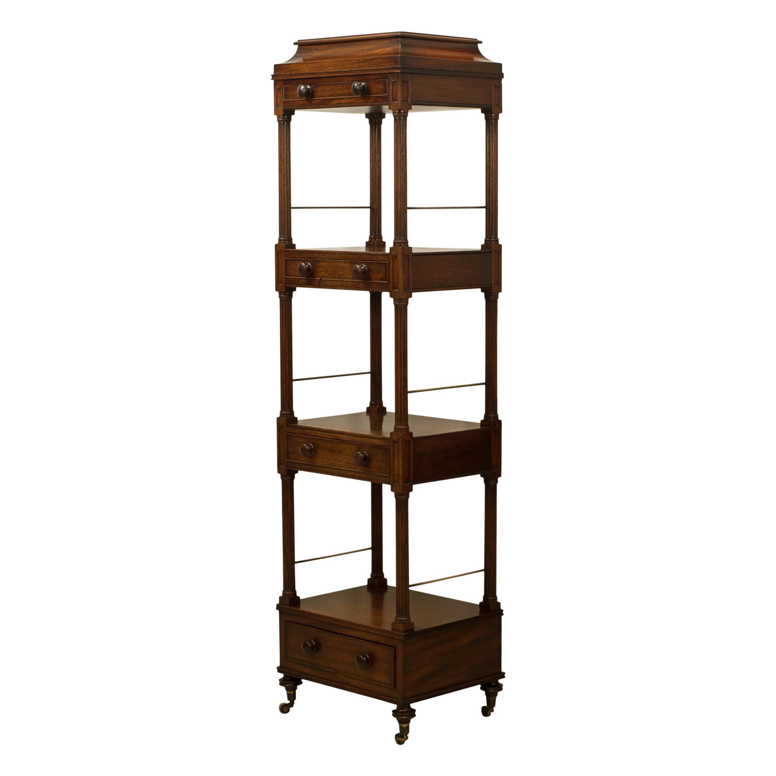 Antique Mahogany Regency Etagere, What Not For Sale
