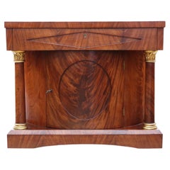 Used Mahogany Regency Revival Console Cupboard Table