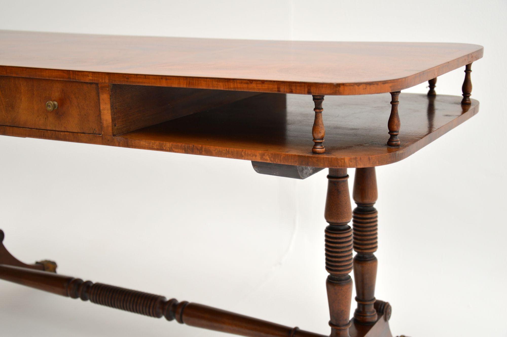 Early 20th Century Antique Mahogany Regency Style Coffee Table