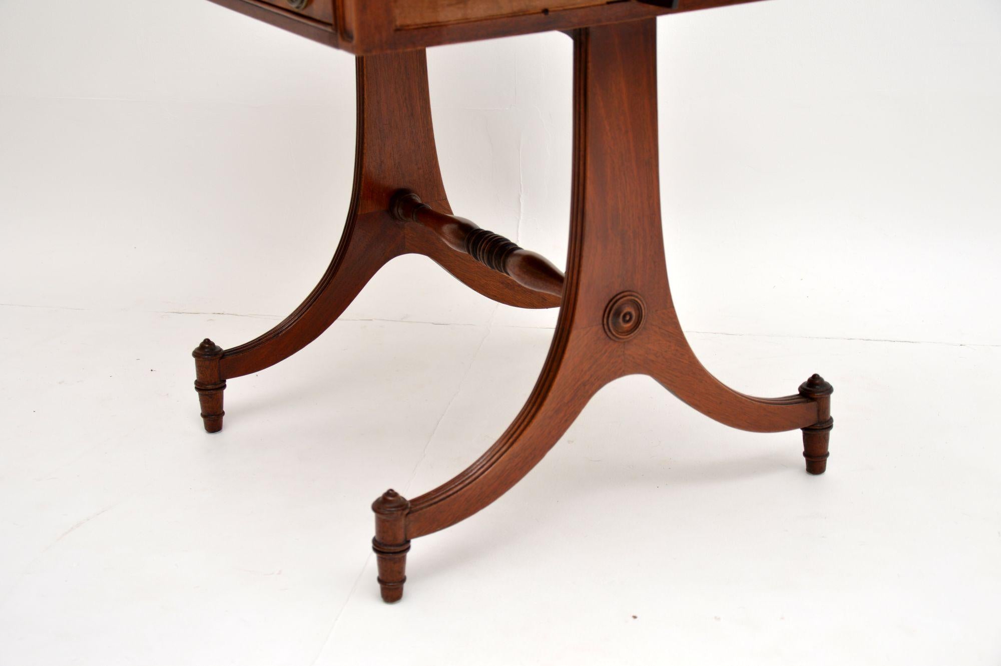 Antique Mahogany Regency Style Sofa Table 4