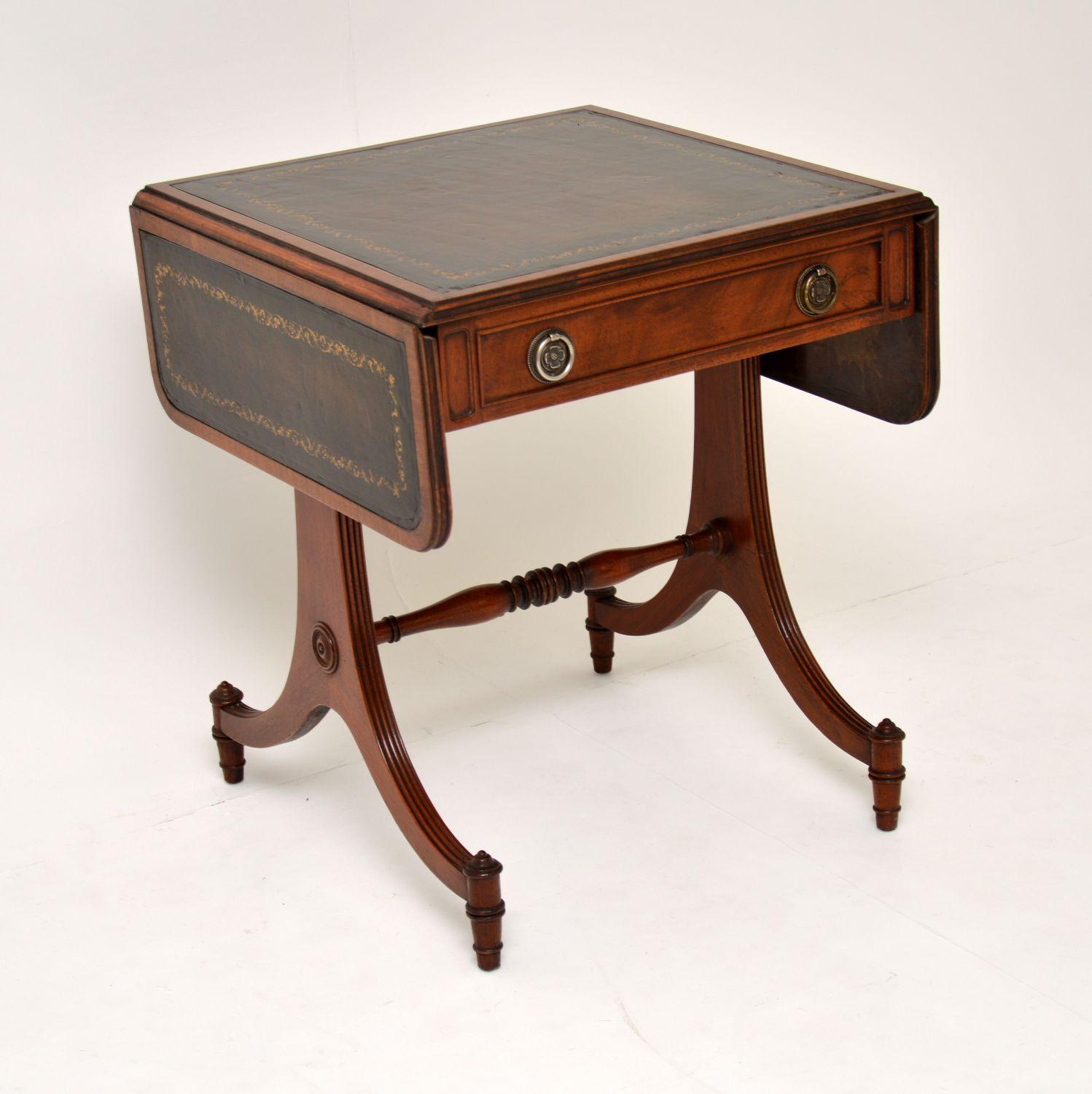 Antique Mahogany Regency Style Sofa Table 5