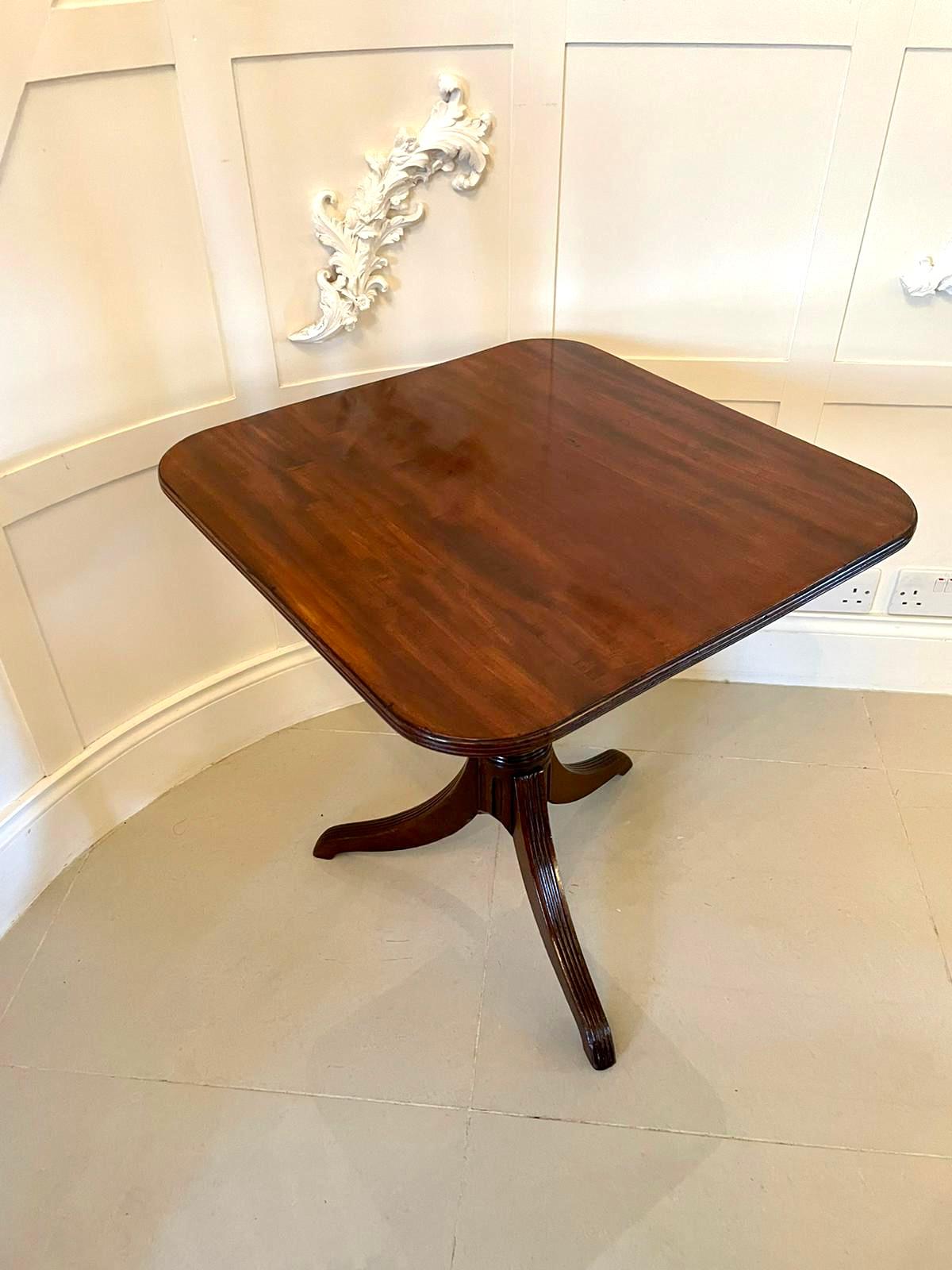 Antique Mahogany Regency Tripod Table In Good Condition For Sale In Suffolk, GB