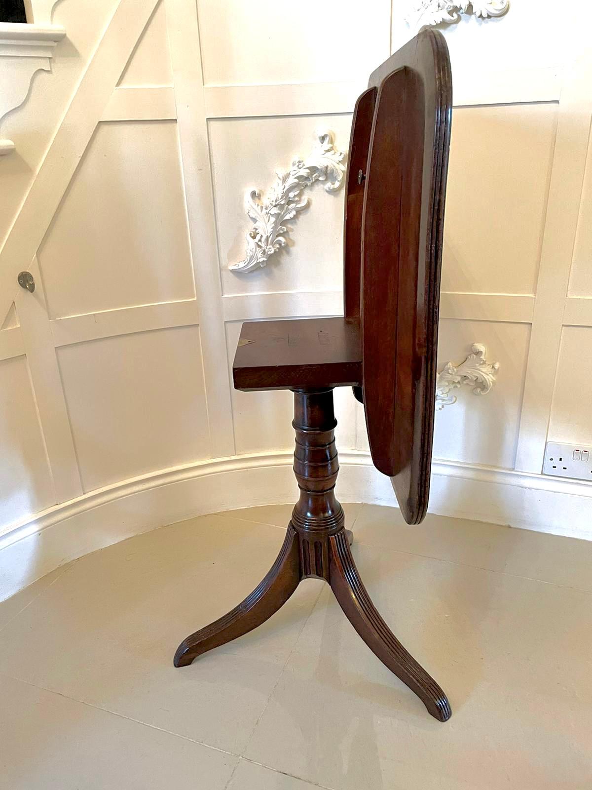 Antique Mahogany Regency Tripod Table For Sale 3