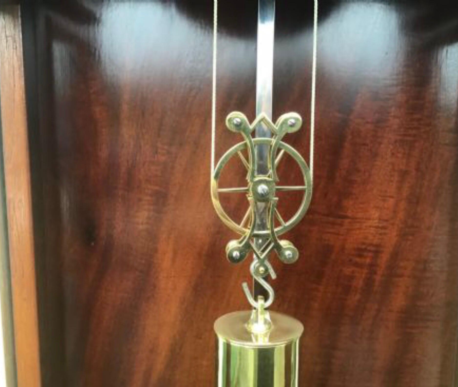 Northern Irish Antique Mahogany Regulator Longcase Clock by Steel of Belfast, Harrisons Works